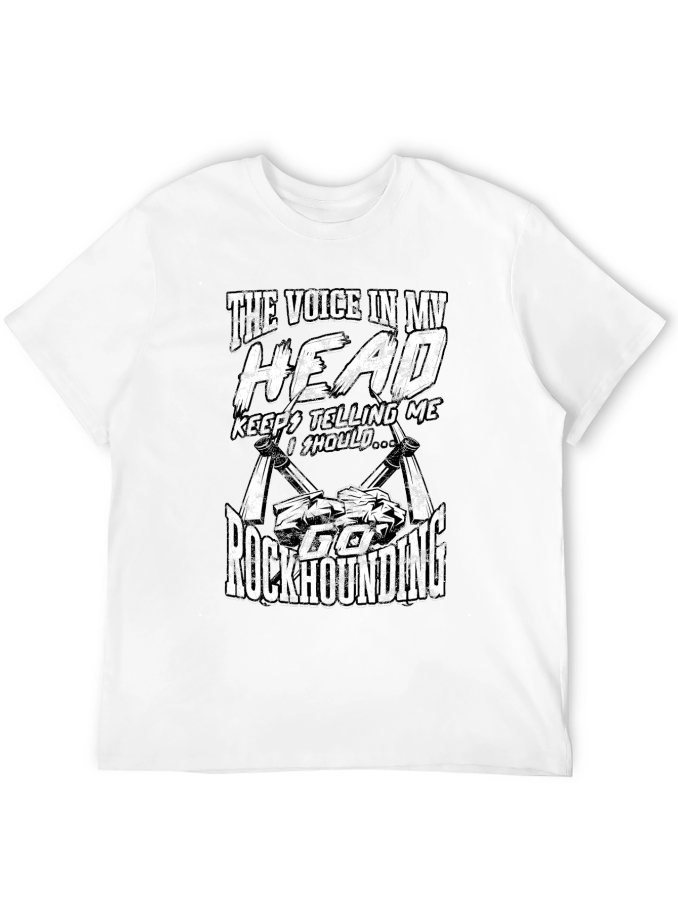 Black Rockhounding T-Shirt - "The Voice In My Head" view 12