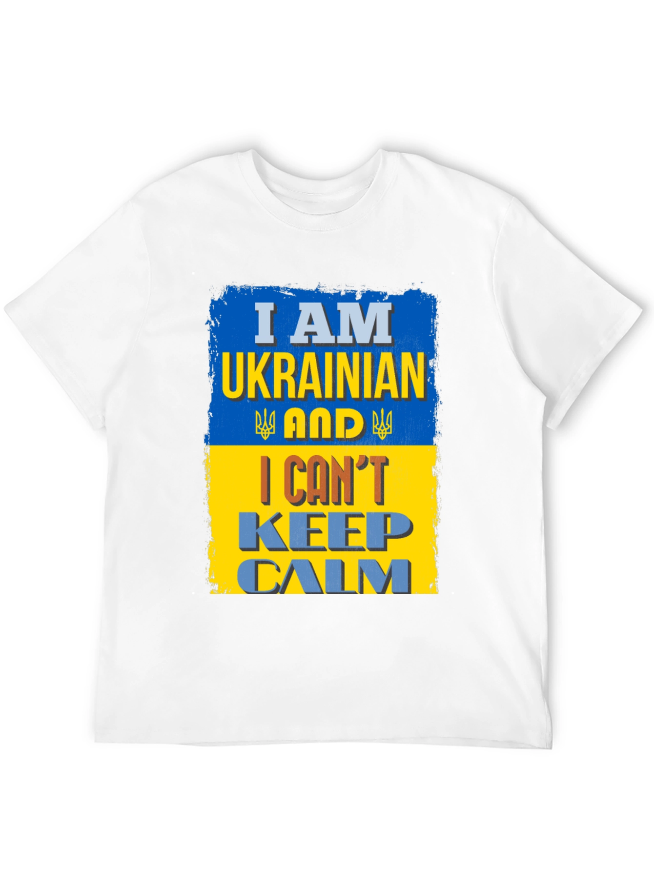 Black I Am Ukrainian And I Can't Keep Calm T-Shirt view 12