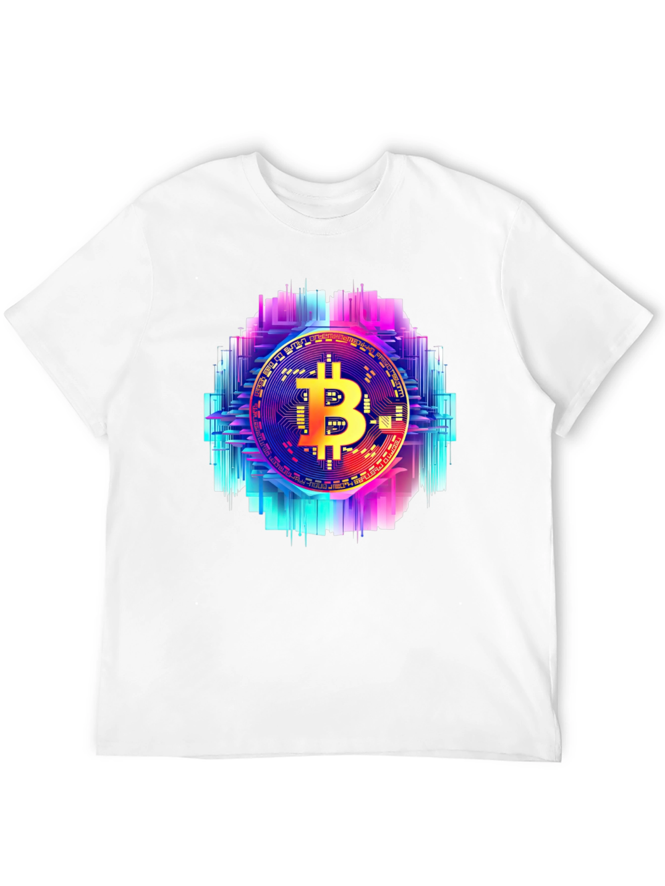 Bitcoin Circuit Graphic Tee - Crypto Style - 12