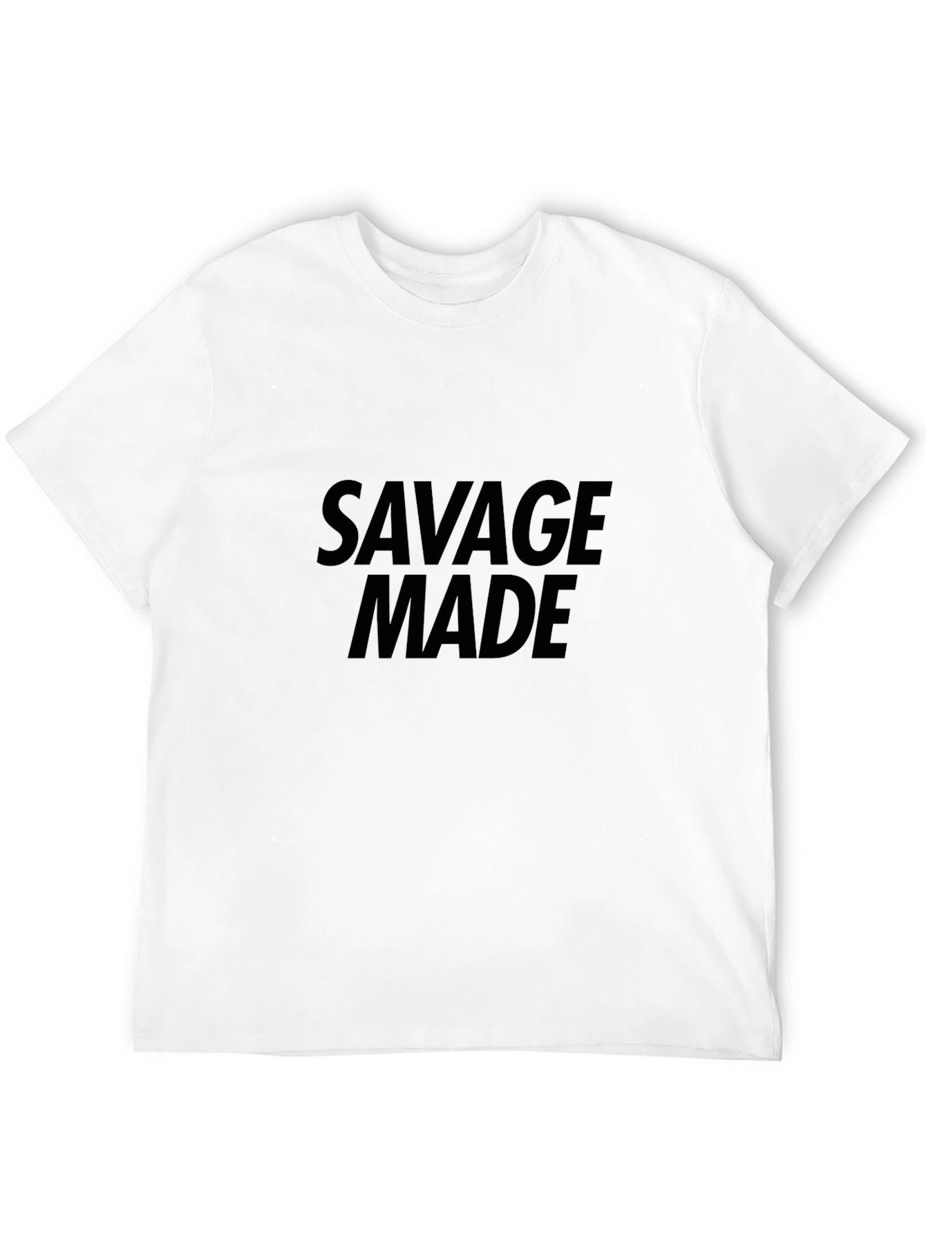 Black Savage Made Graphic Tee - Black Casual T-Shirt view 12