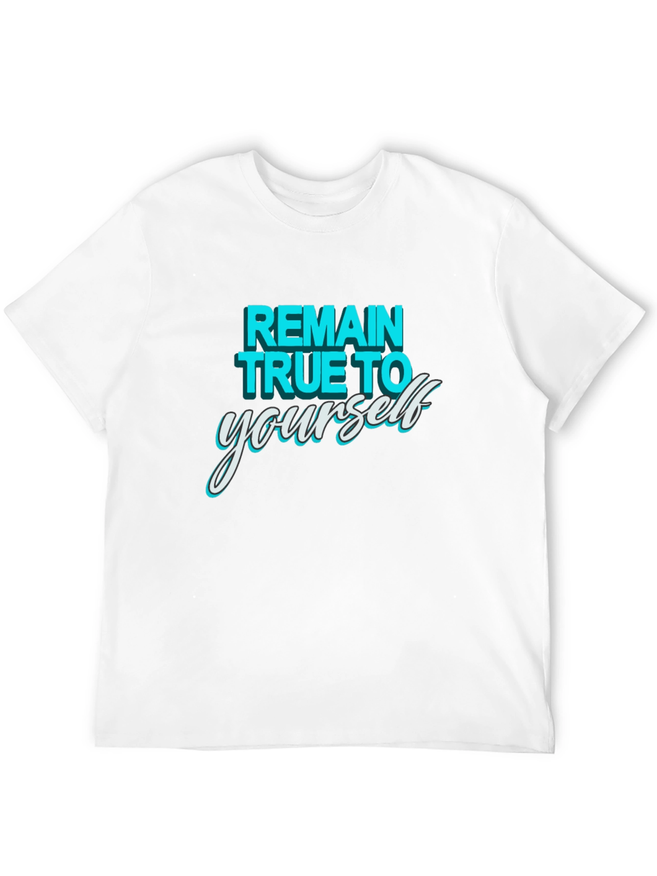 Black Remain True To Yourself Graphic T-Shirt - Black view 12