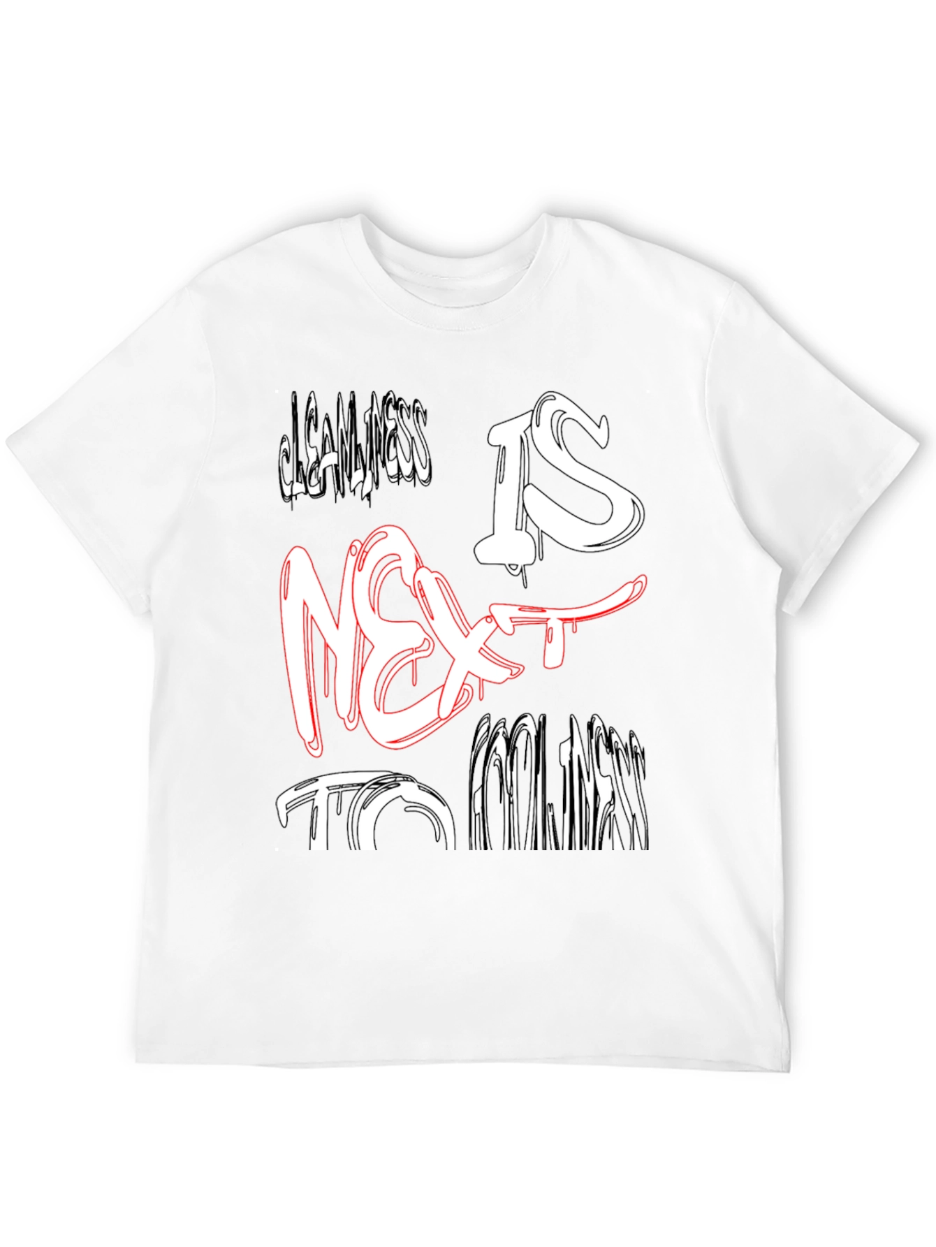 Black Cleanliness is Next to Foolishness Black Tee view 12