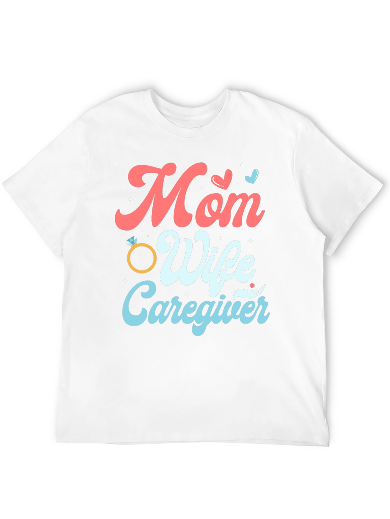 Black Mom Wife Caregiver Graphic Tee view 12