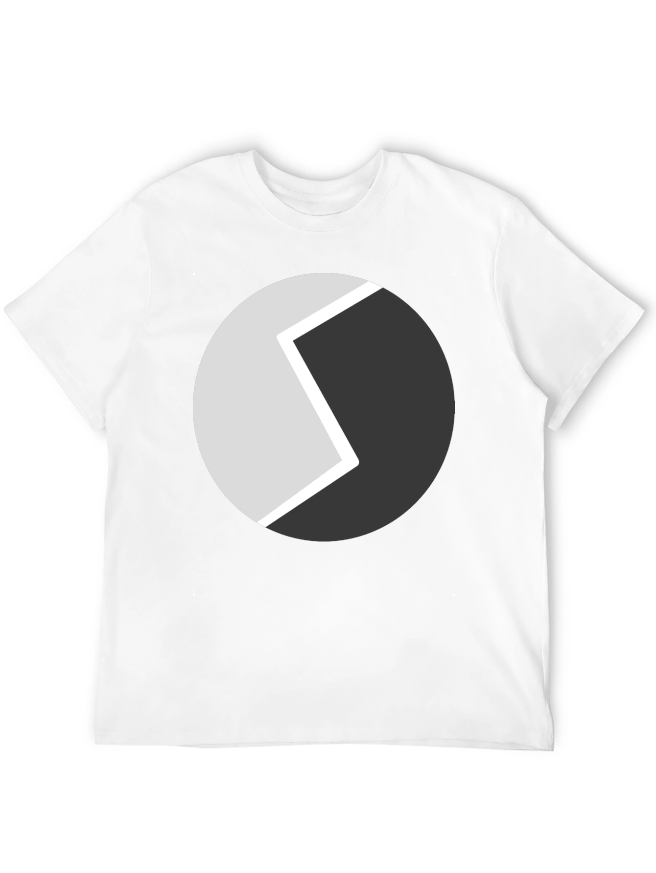 Abstract Circle Graphic Tee - Modern Black T-Shirt - 12