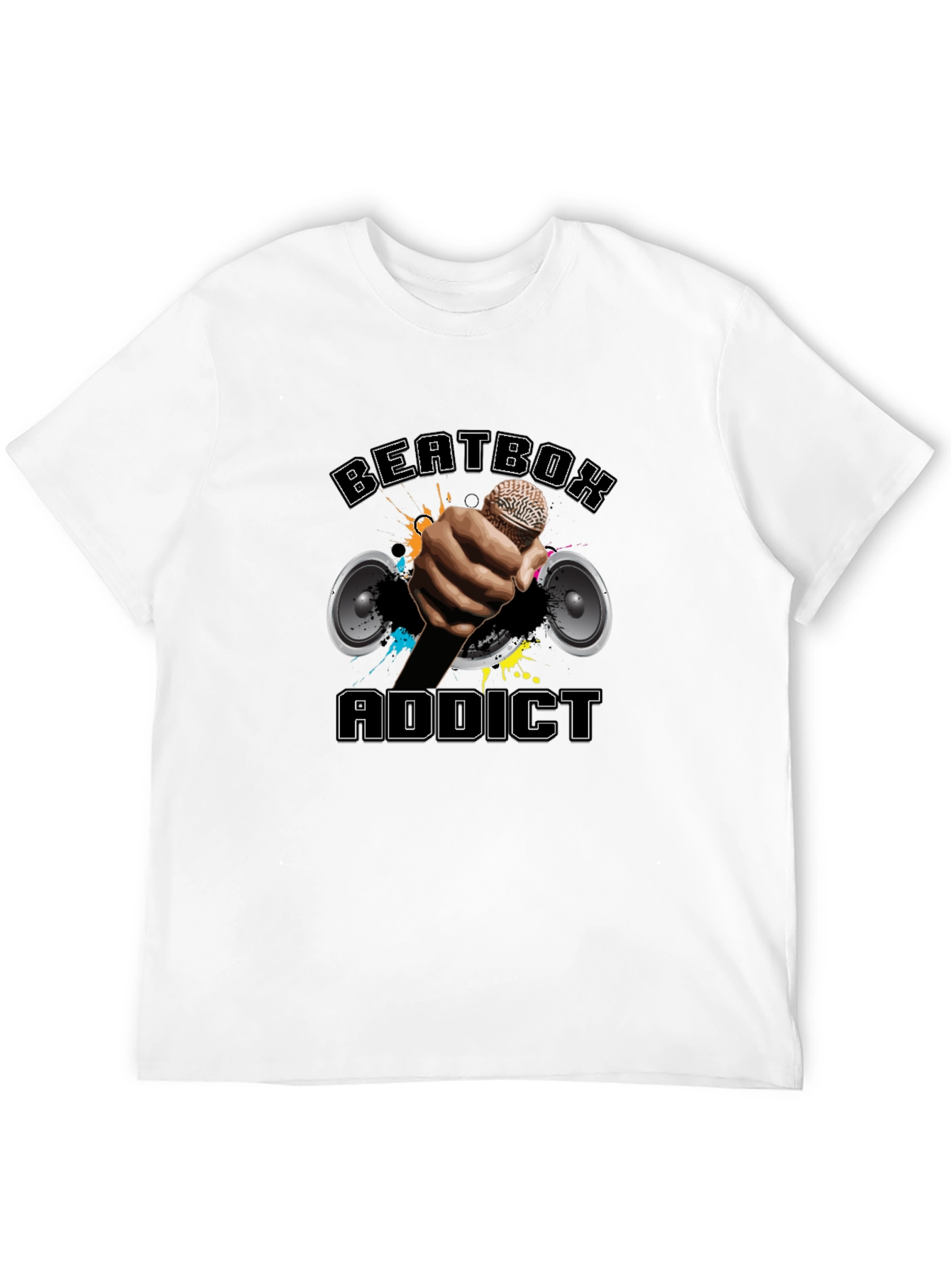 Black Beatbox Addict T-Shirt view 12