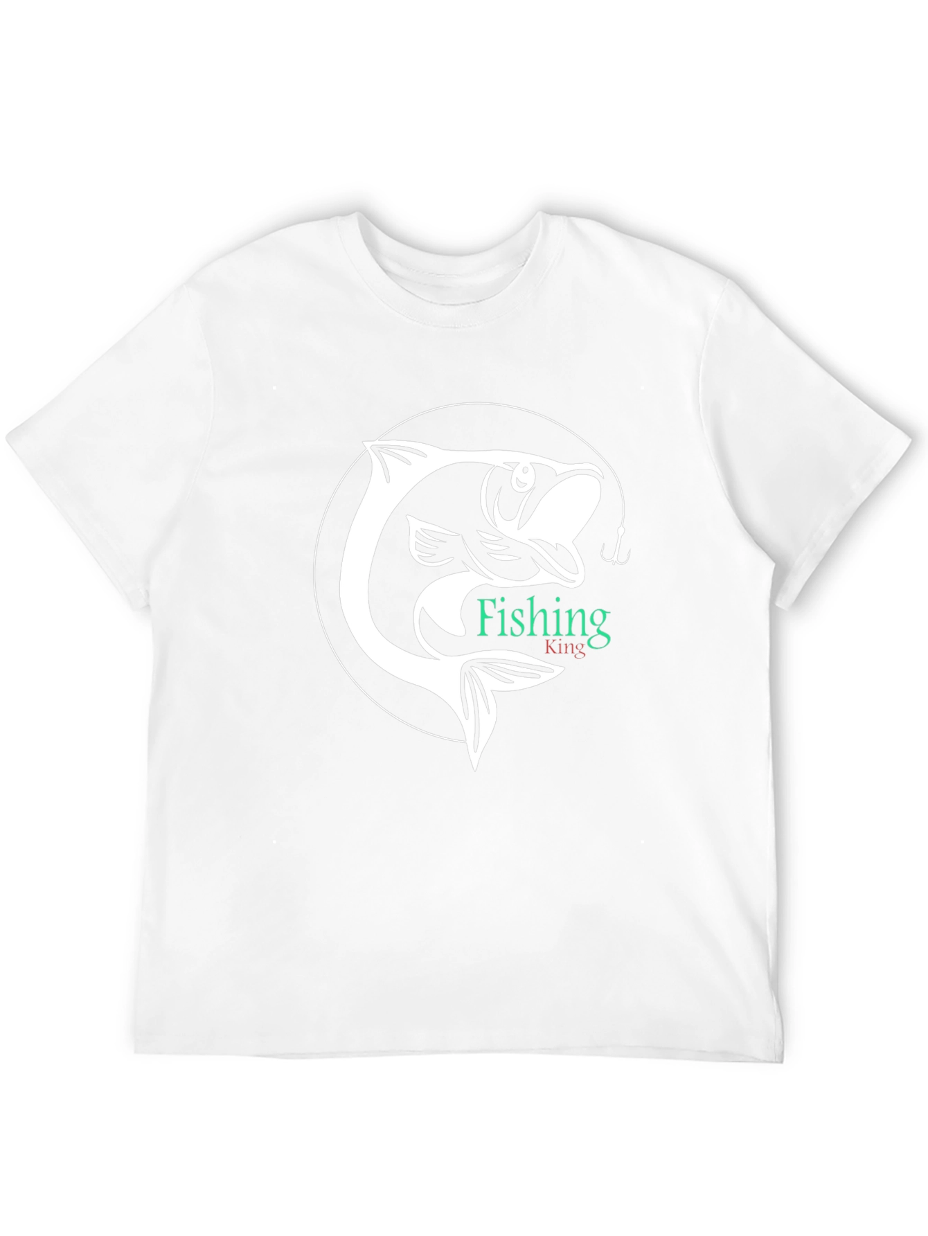 Black Fishing King Graphic Tee - Black Cotton Shirt view 12