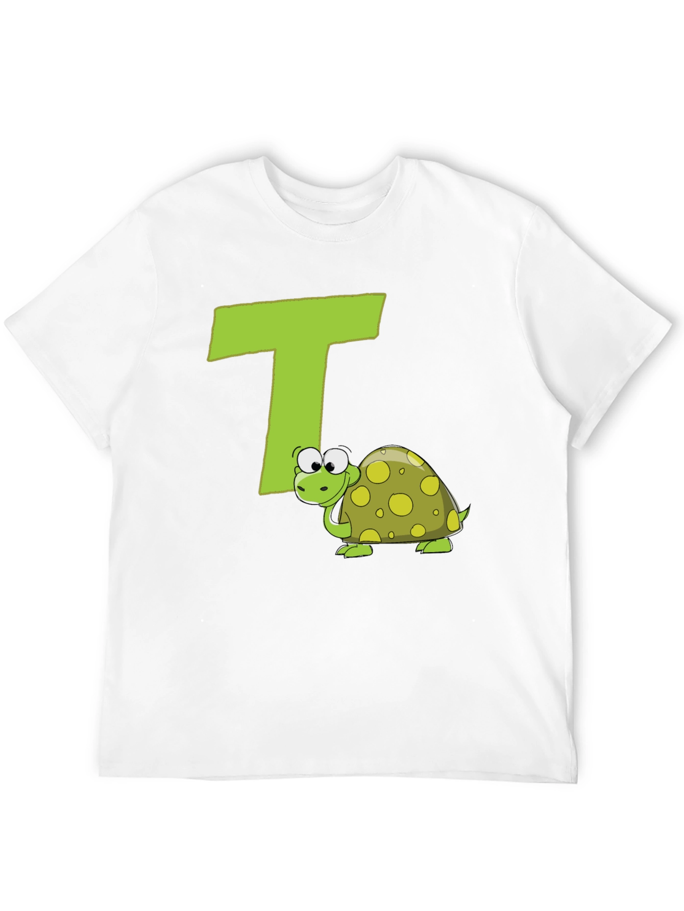 Black Turtle-rific T-Shirt: Letter T Design view 12