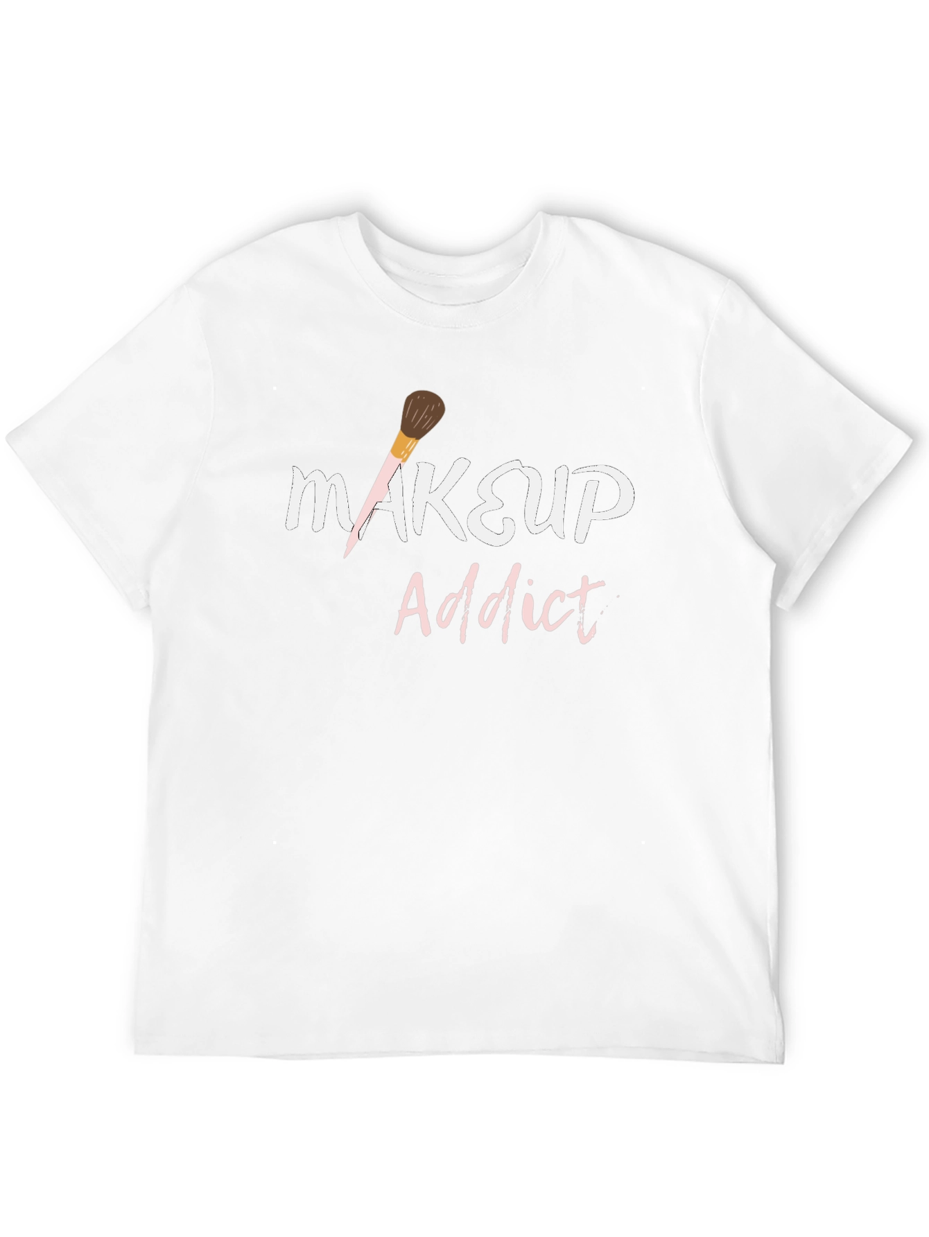 Black Makeup Addict Graphic T-Shirt view 12
