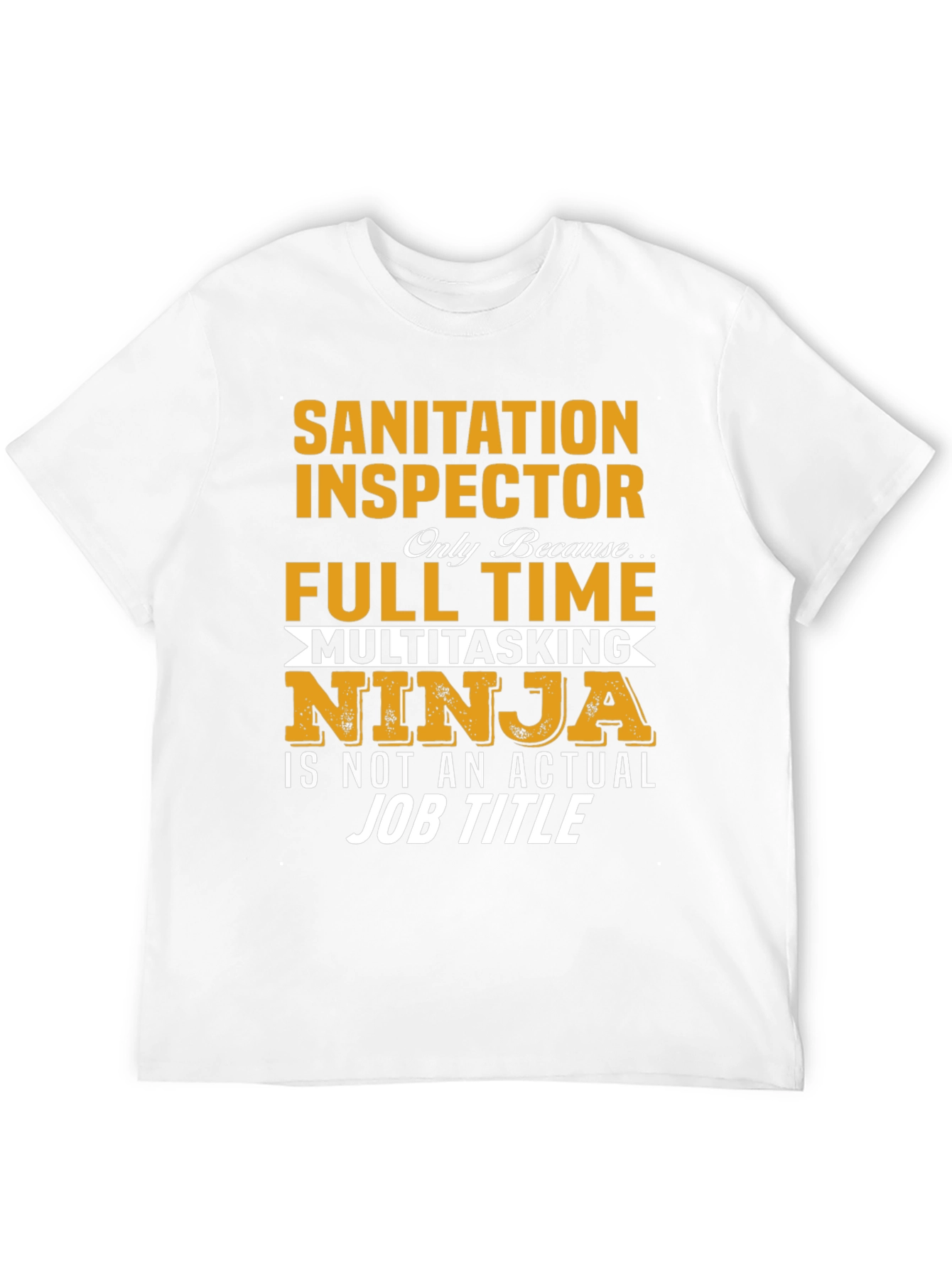 Black Sanitation Inspector T-Shirt Multitasking Ninja Job view 12