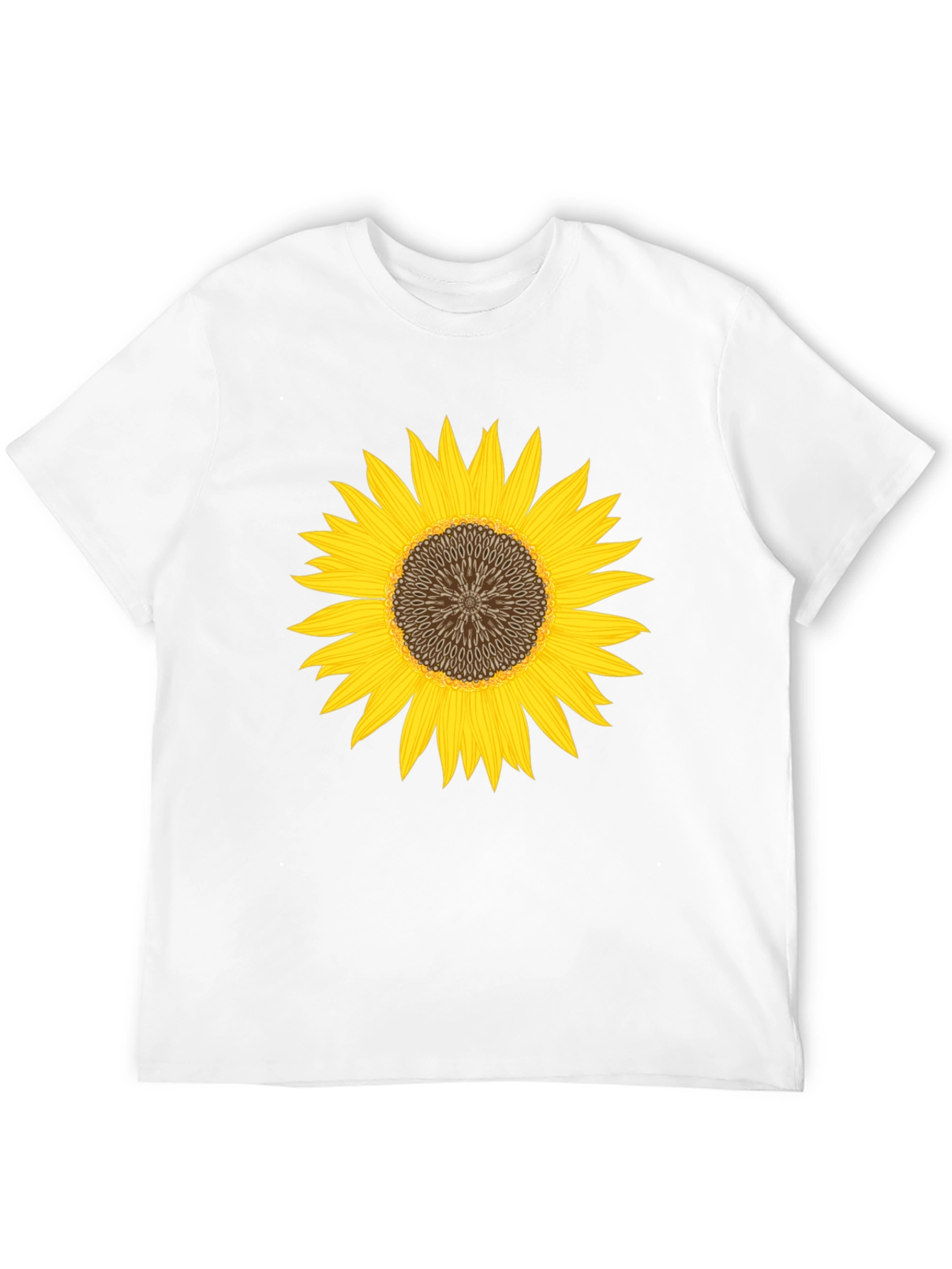 Black Sunflower Graphic Black T-Shirt - Unisex view 12