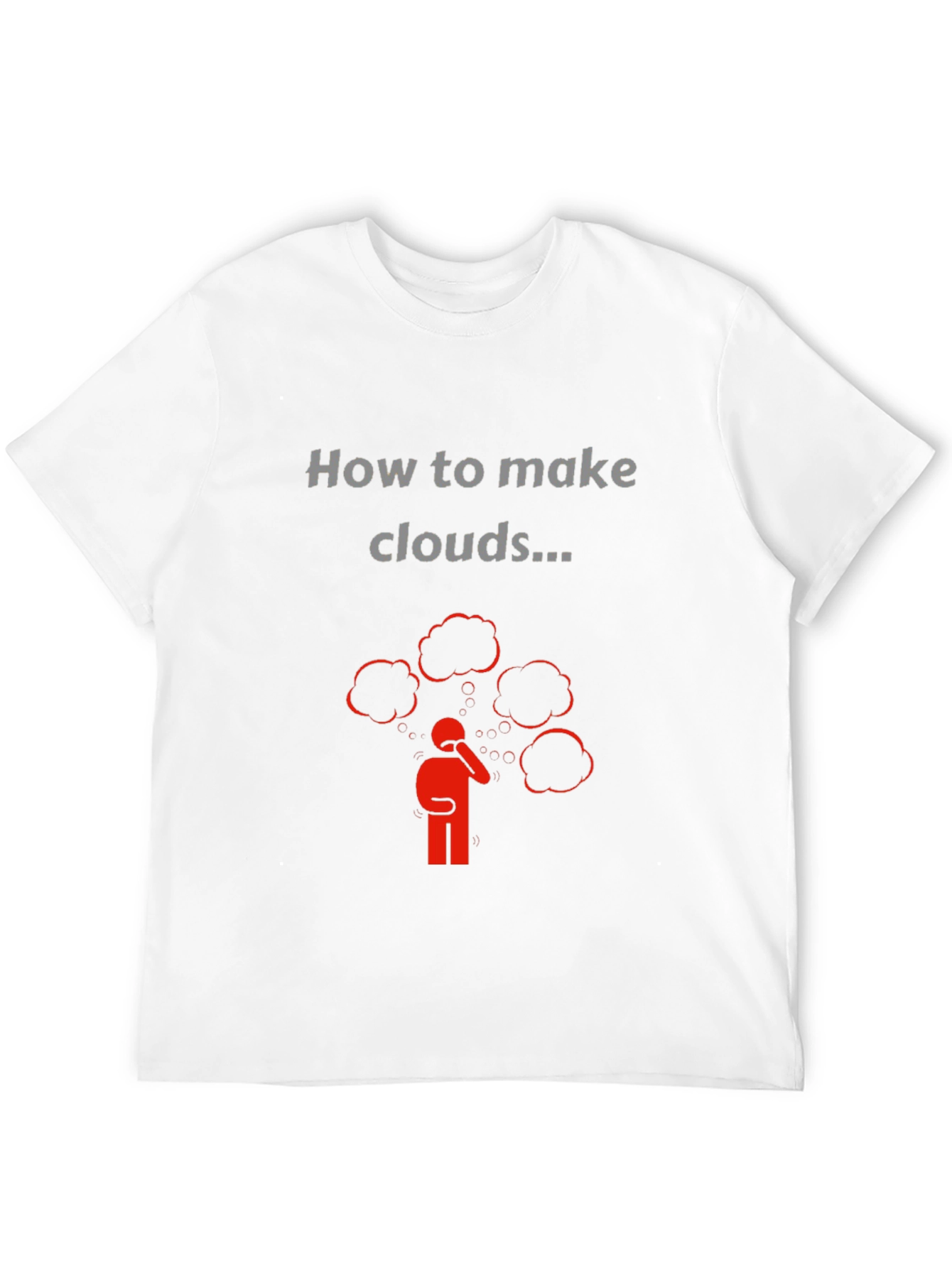 Black How to Make Clouds Graphic T-Shirt view 12