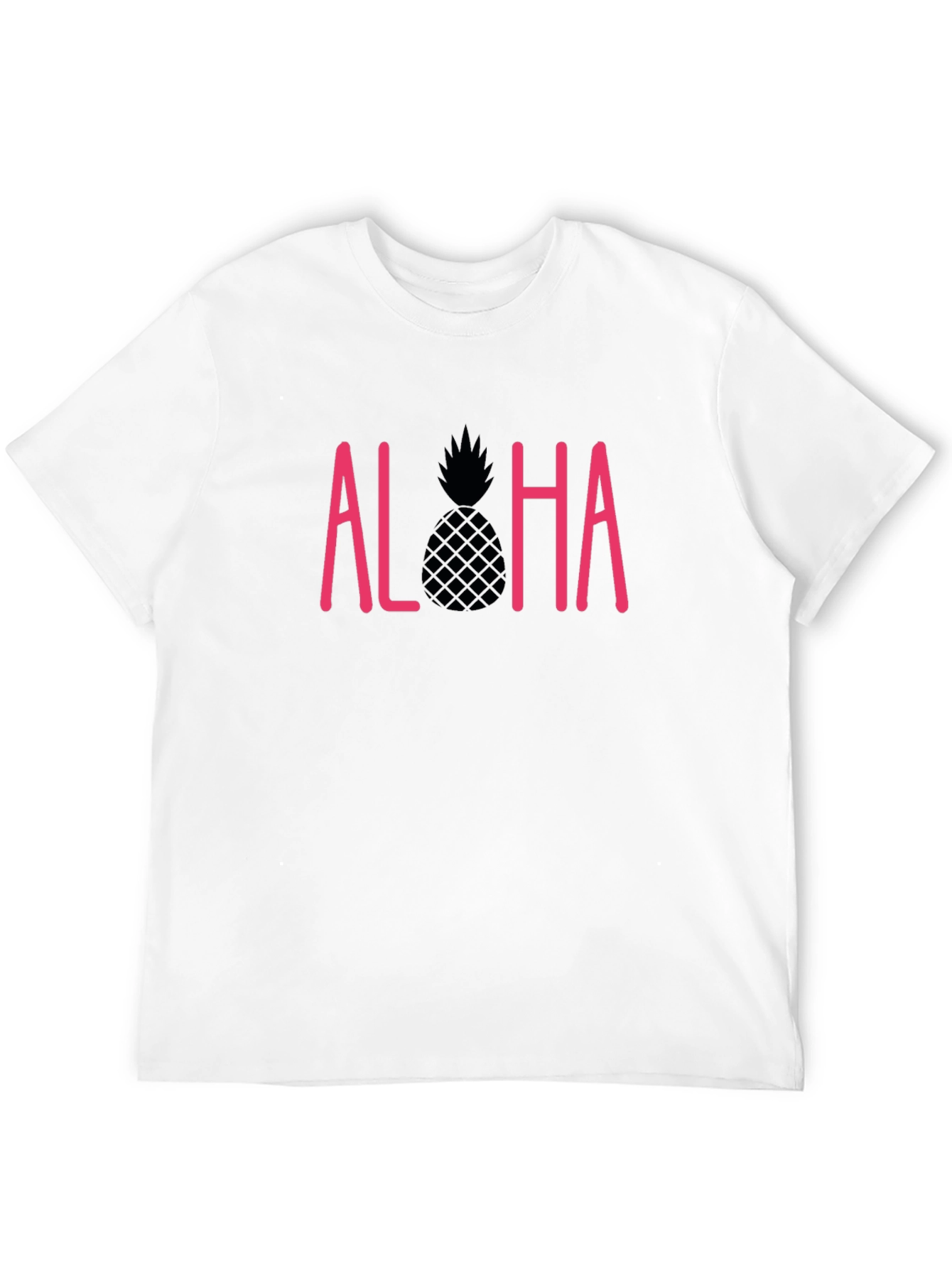 Aloha Pineapple Graphic T-Shirt - Black - 12