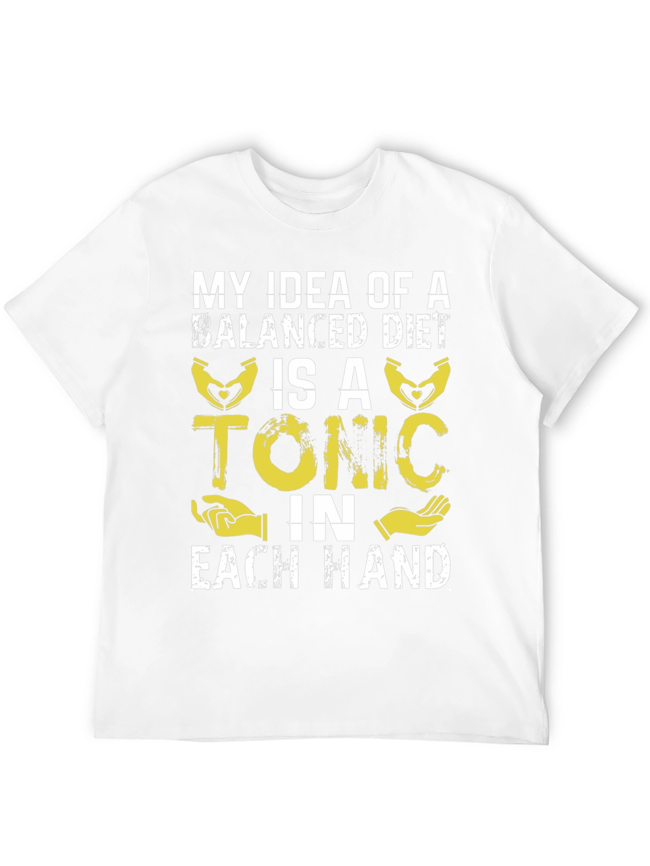 Black Balanced Diet Tonic T-Shirt - Funny Graphic Tee view 12