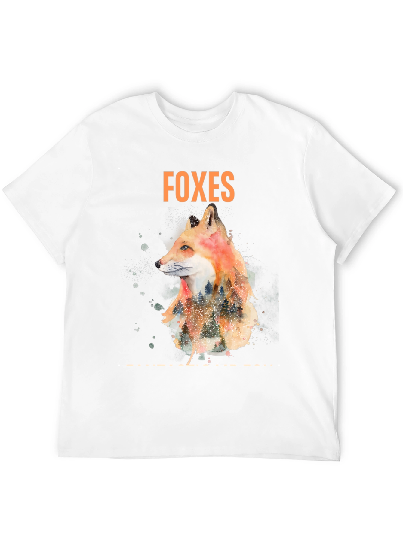 Black Foxes Graphic Tee - Nature Inspired Design view 12