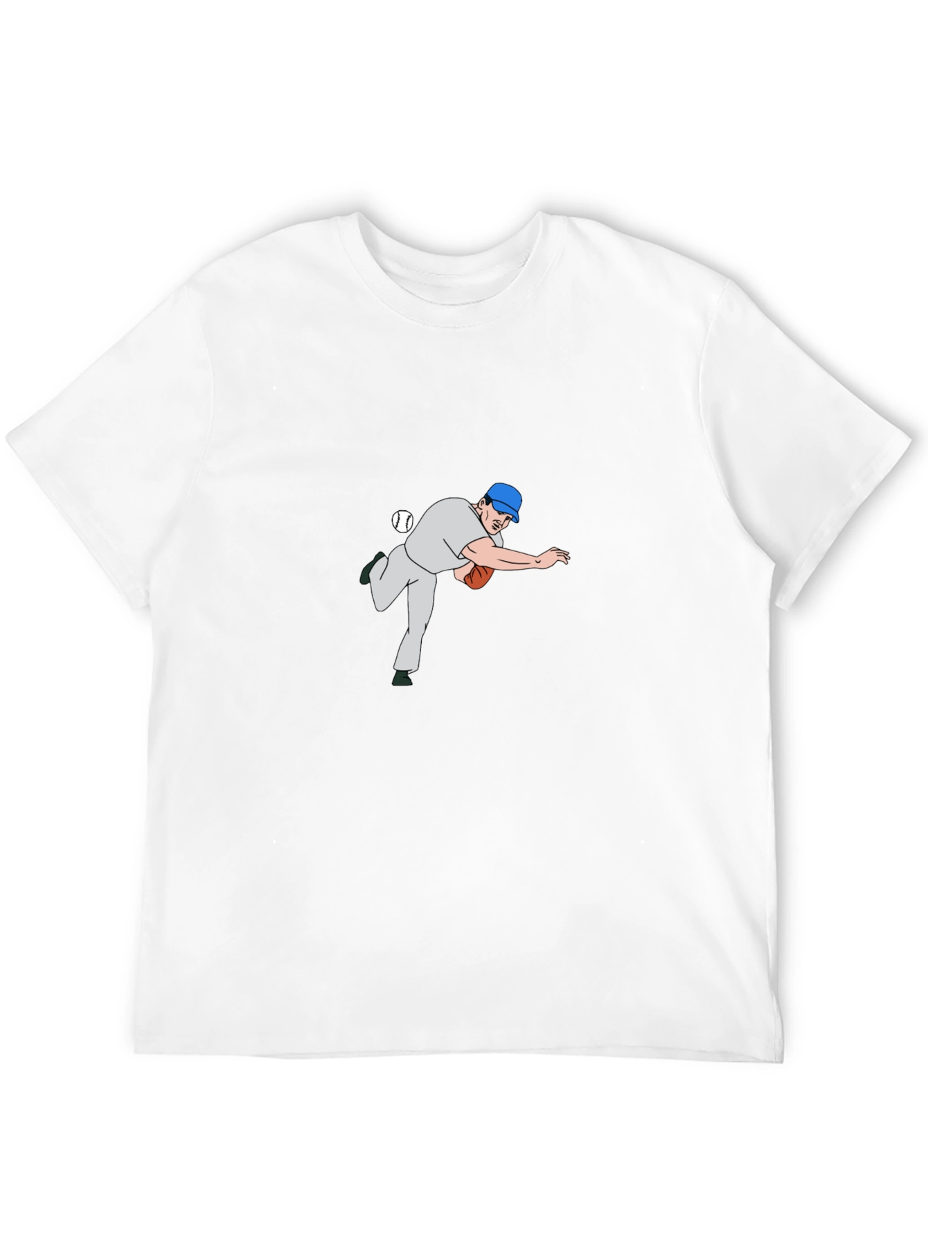 Black Baseball Pitcher Graphic Tee - Black view 12