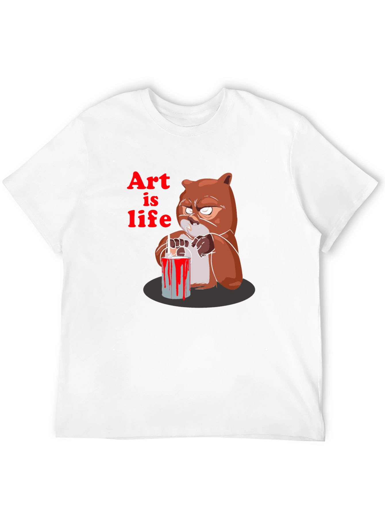 Black Art is Life Graphic Print Crew Neck T-Shirt view 12