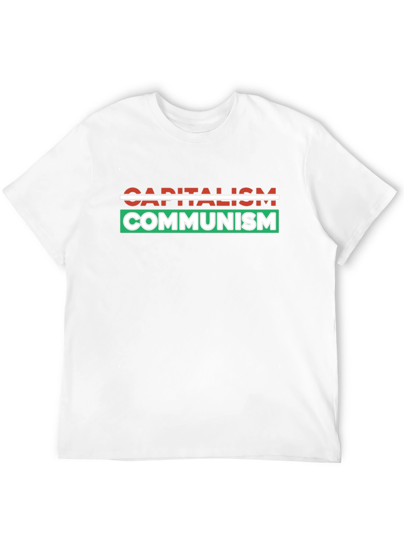 Black Capitalism vs Communism Graphic Tee view 12