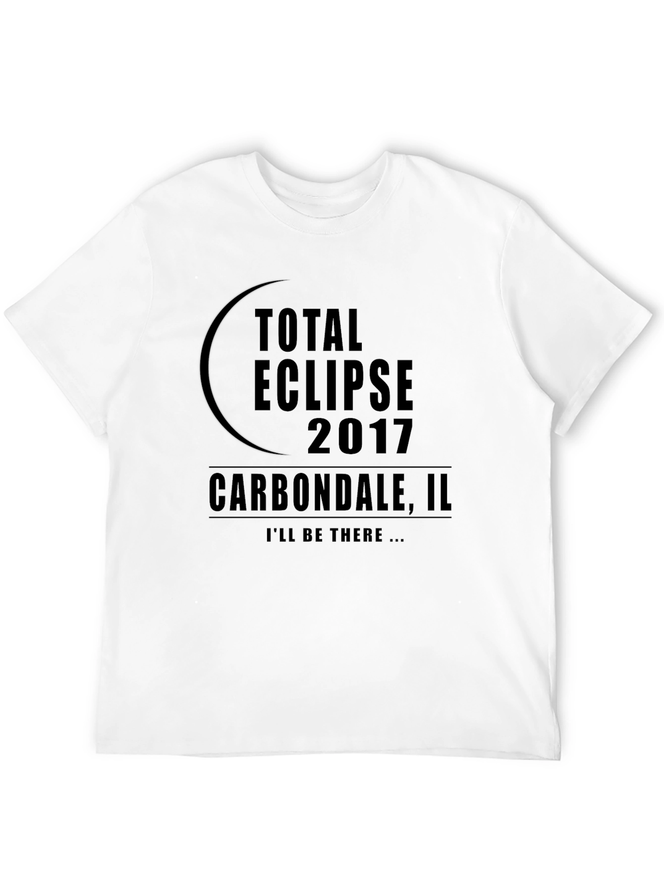 Black Total Eclipse 2017 Carbondale, IL T-Shirt view 12