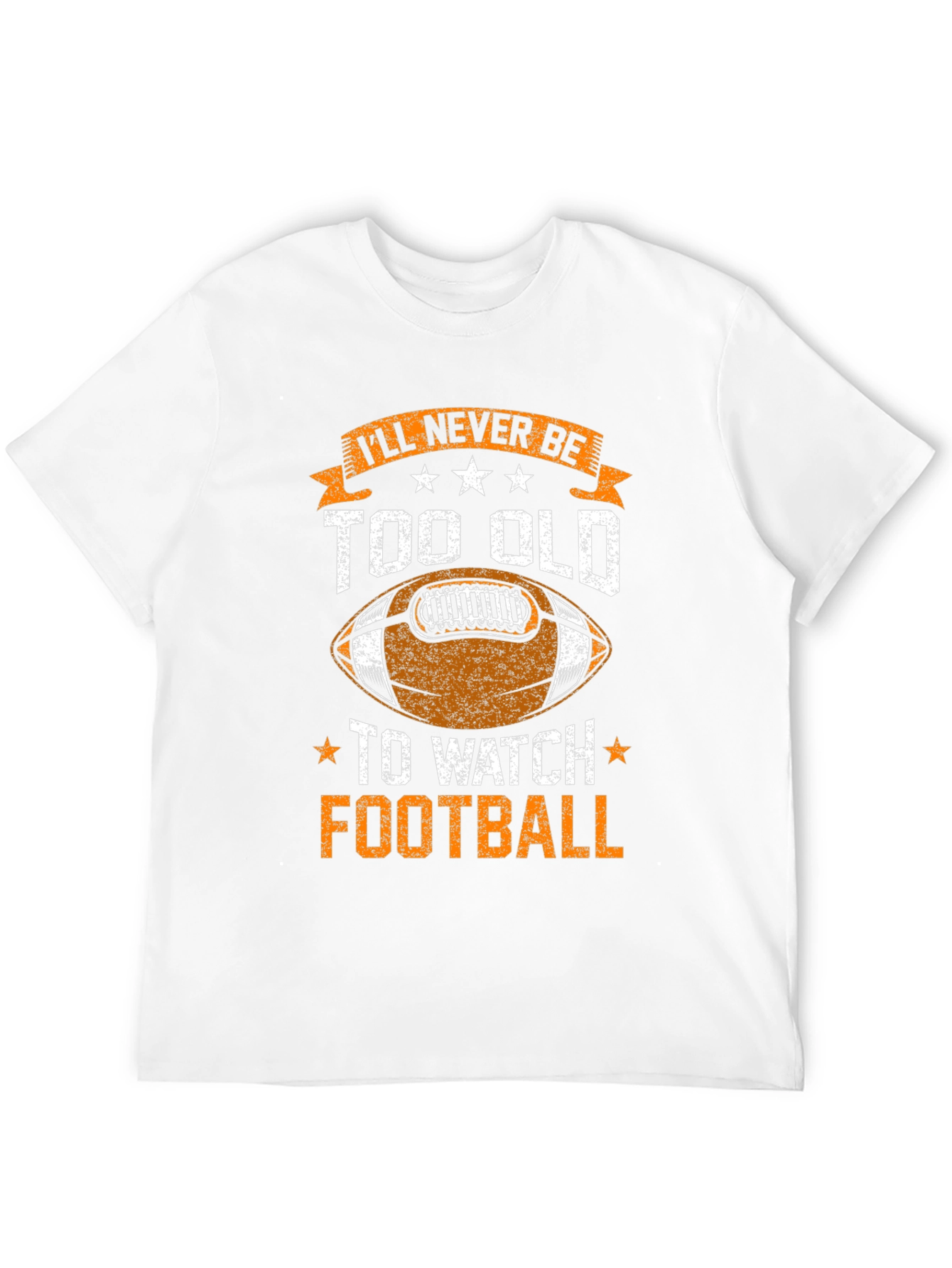 Black Football Fan T-Shirt - Never Too Old view 12