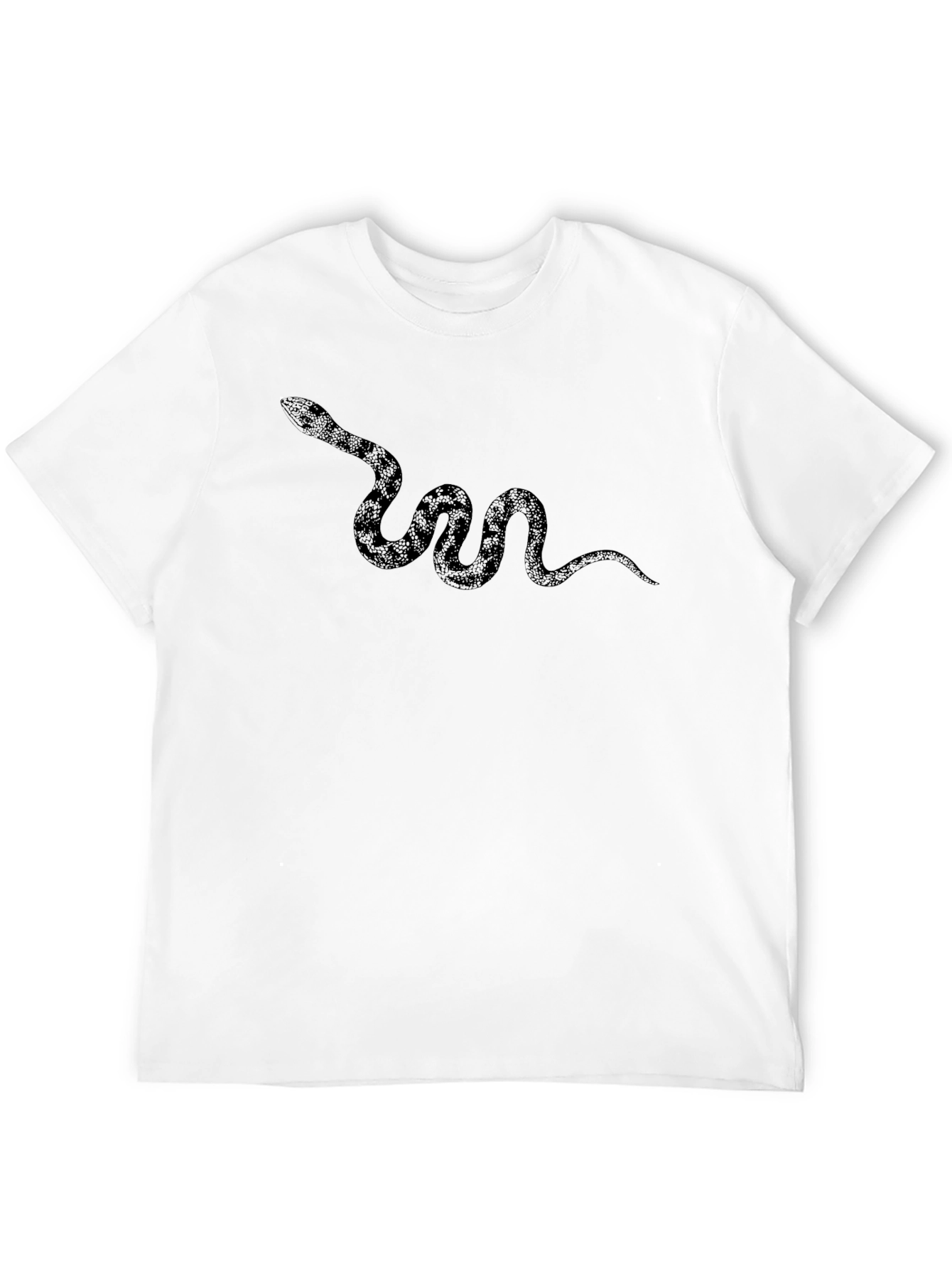 Black Snake Graphic Men's Black T-Shirt view 12