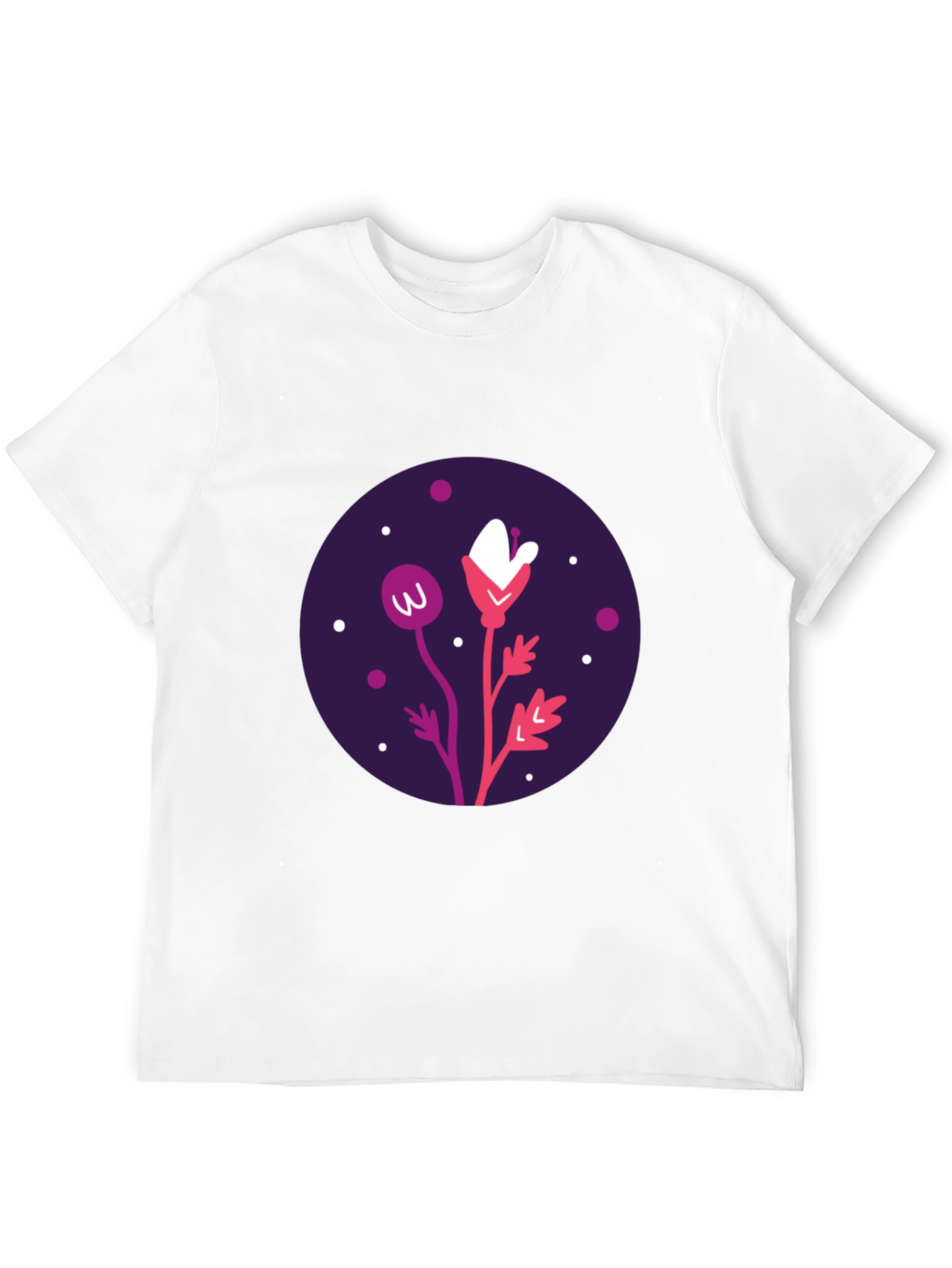 Black Floral Graphic Black T-Shirt view 12