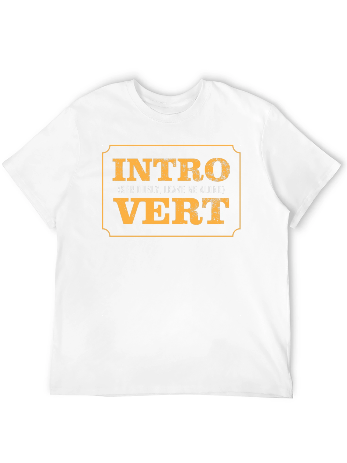 Black Introvert Slogan Graphic Black T-Shirt view 12