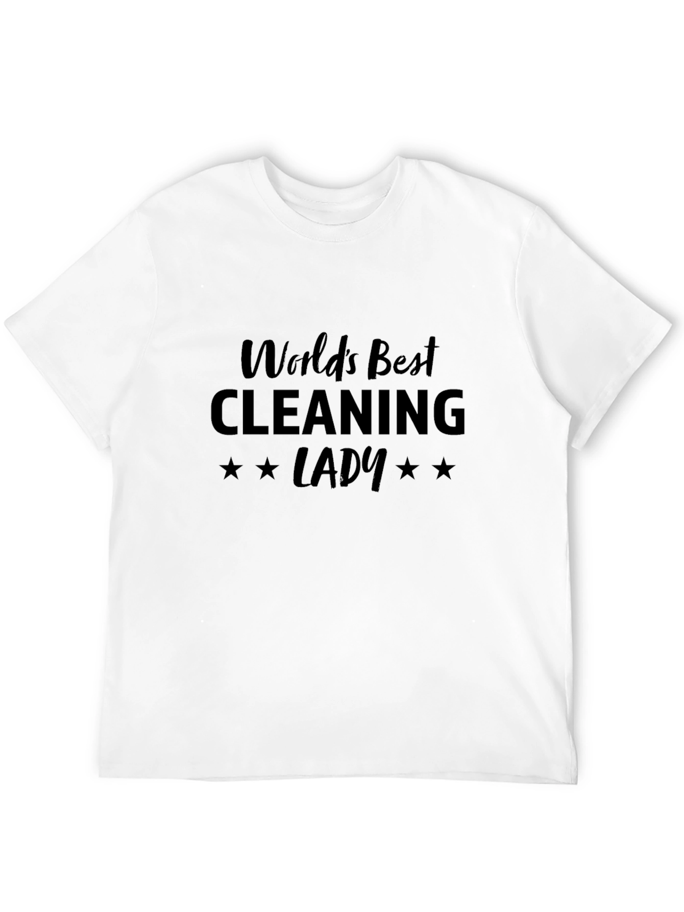 Black World's Best Cleaning Lady T-Shirt view 12