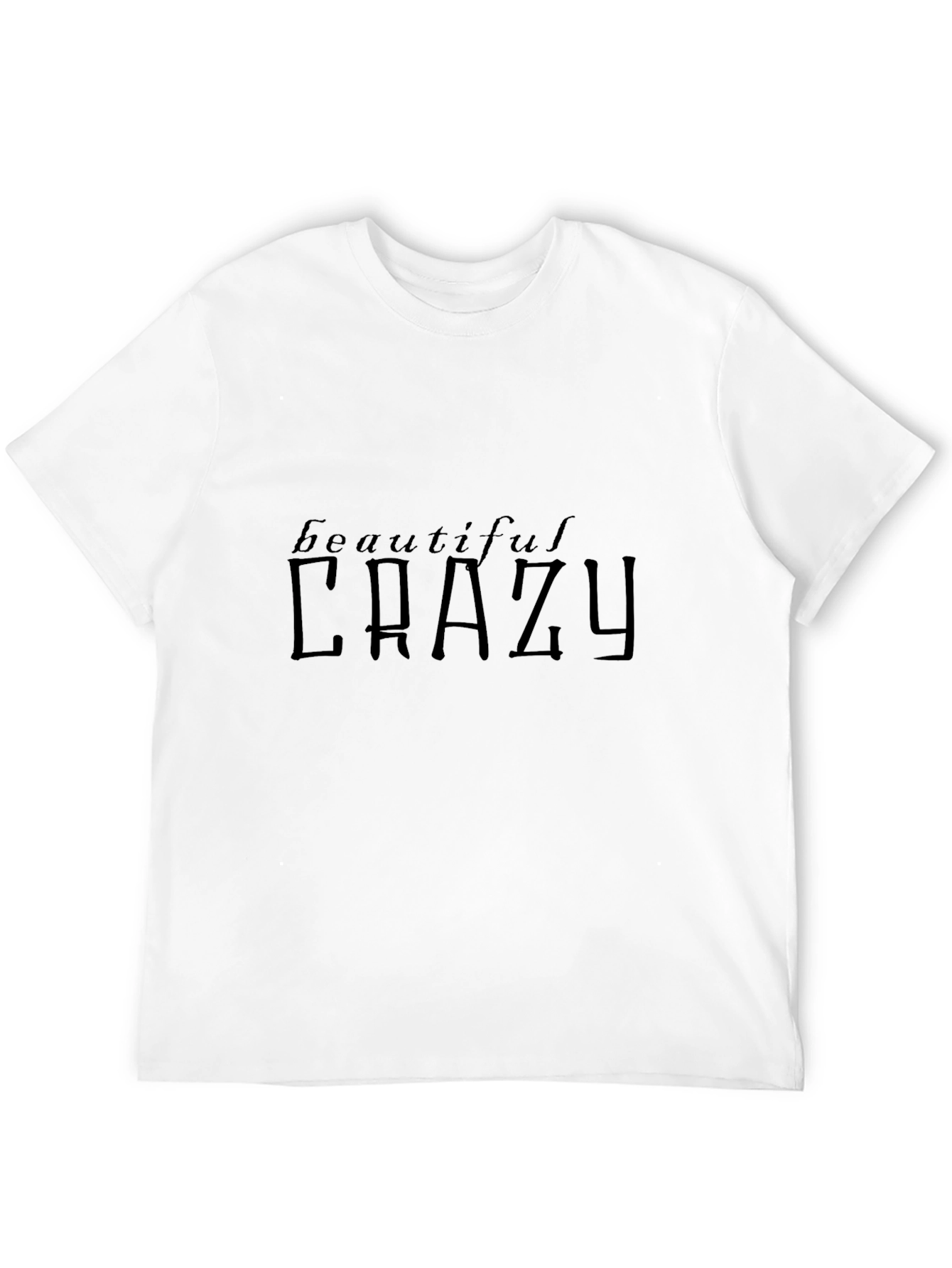 Black Beautiful Crazy Black Graphic Tee view 12