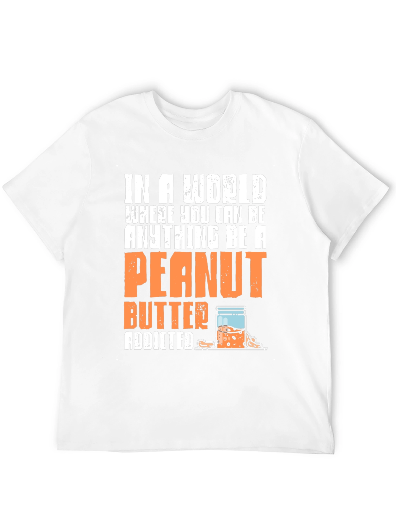 Black Peanut Butter Addicted Graphic Tee view 12