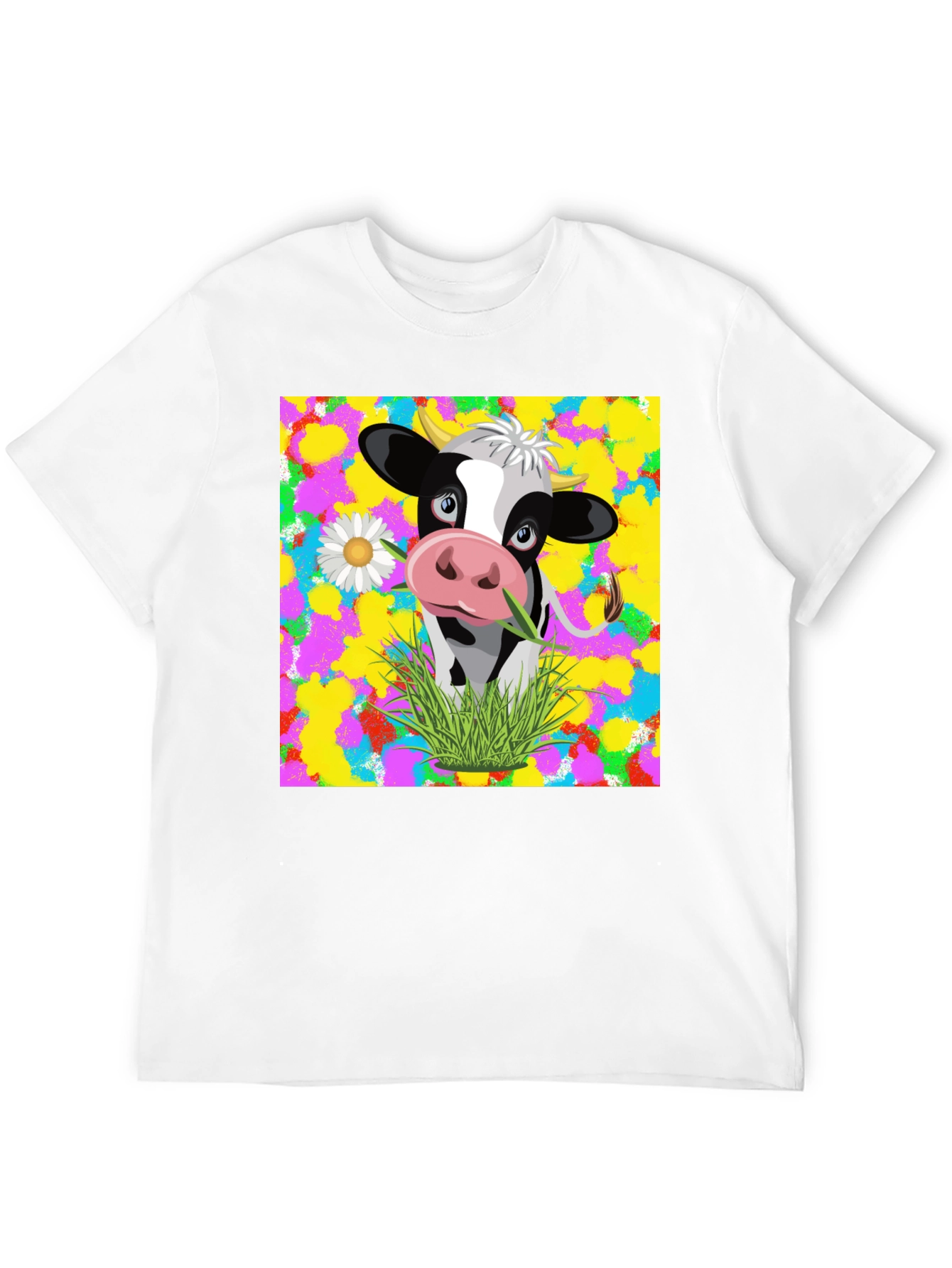 Black Cow Graphic Tee - Vibrant Design, Comfortable Fit view 12