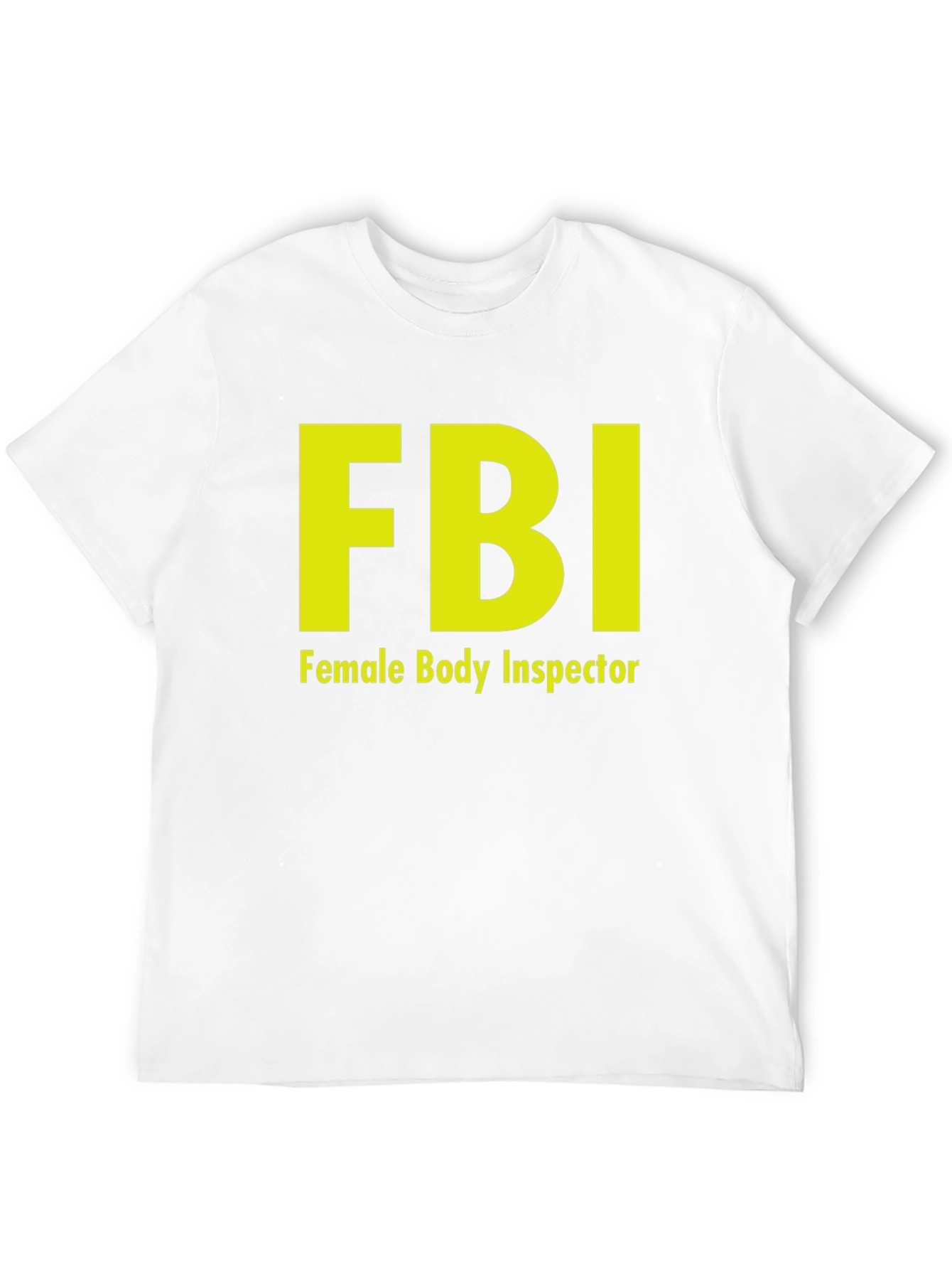 Black FBI Female Body Inspector Novelty T-Shirt view 12