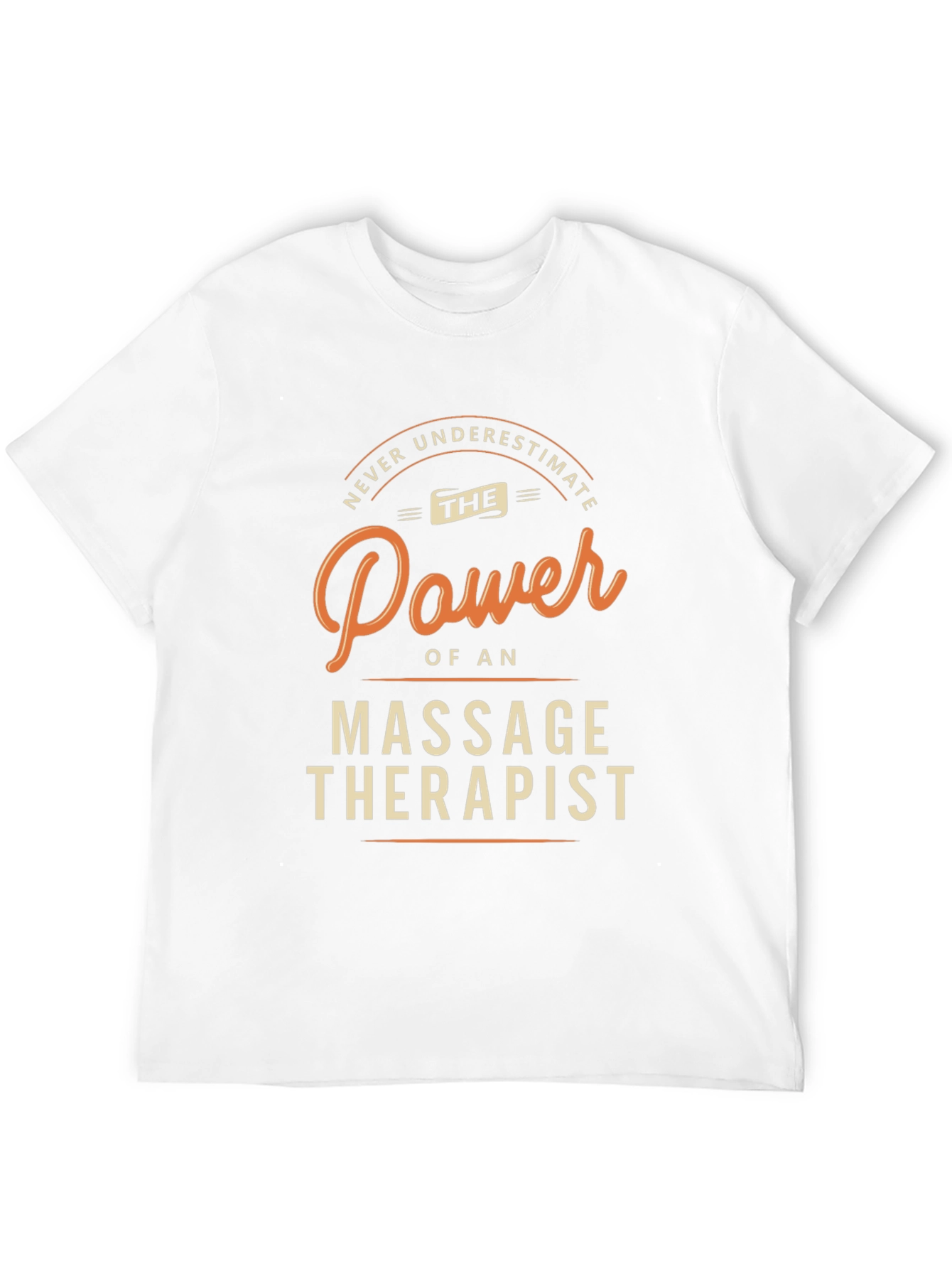 Massage Therapist Power Graphic Tee - Black Cotton - 12