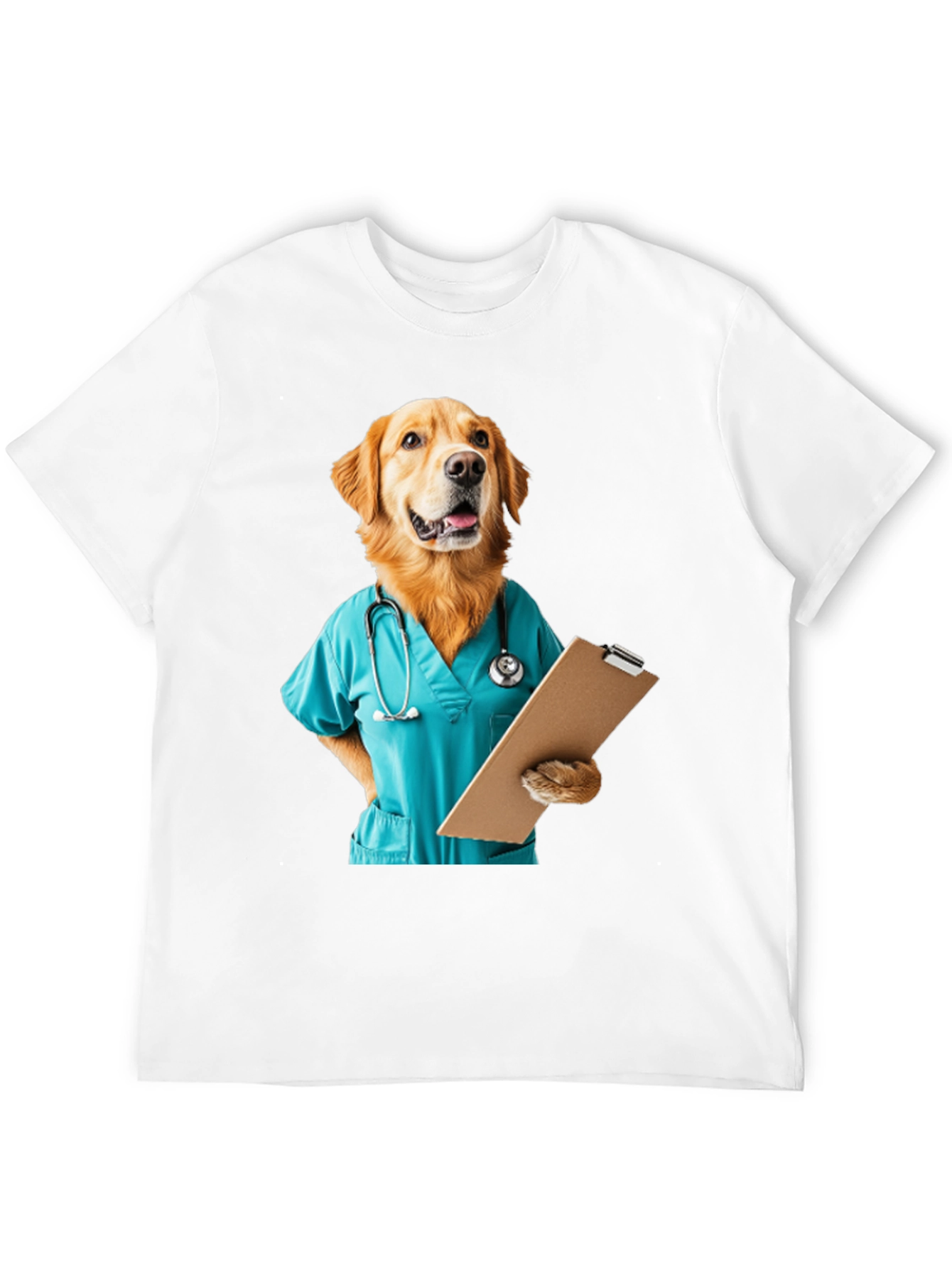 Black Dog Doctor Graphic Tee - Veterinary Humor T-Shirt view 12