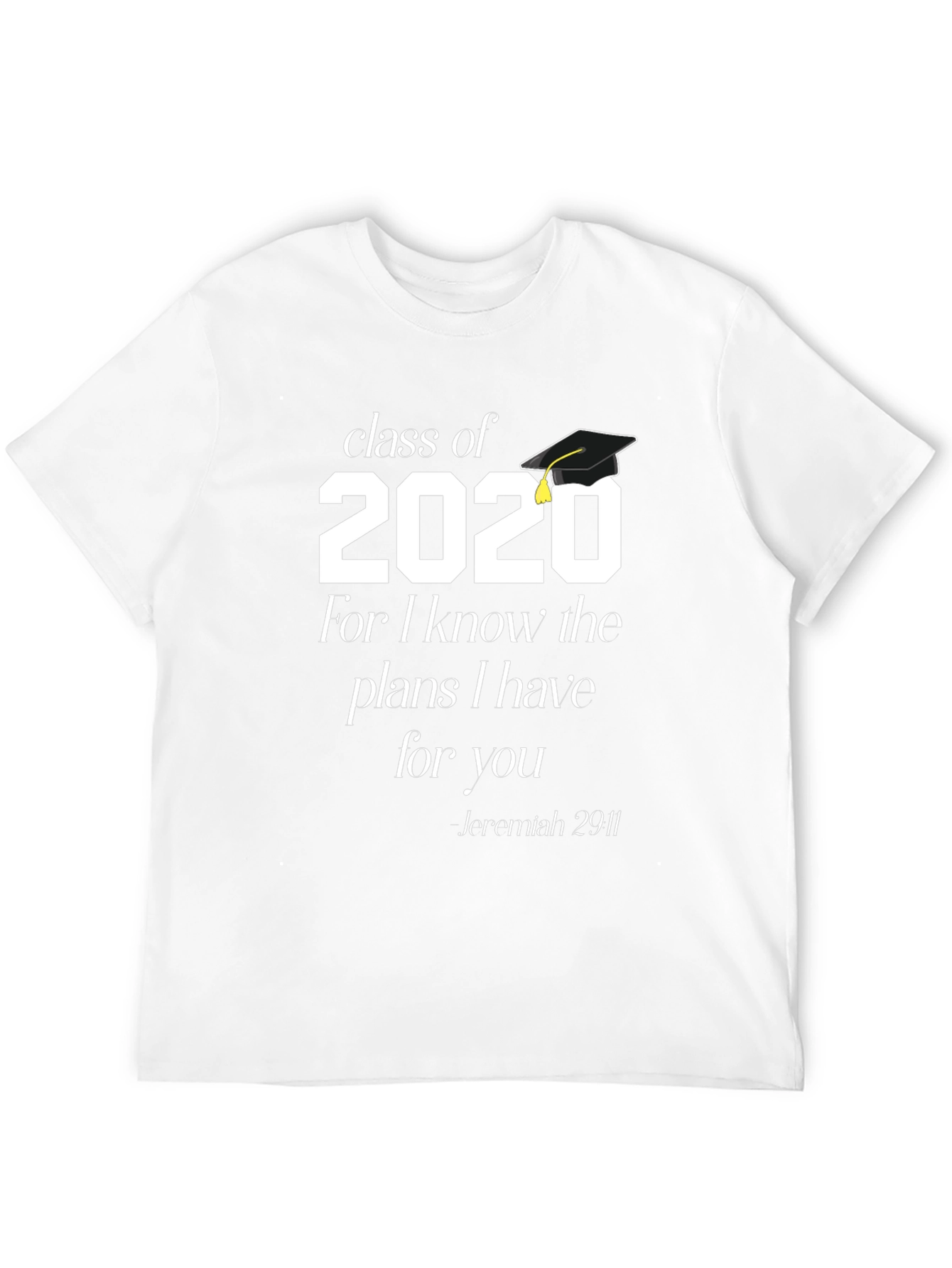 Class of 2020 Graduation T-Shirt Jeremiah 29:11 - 12