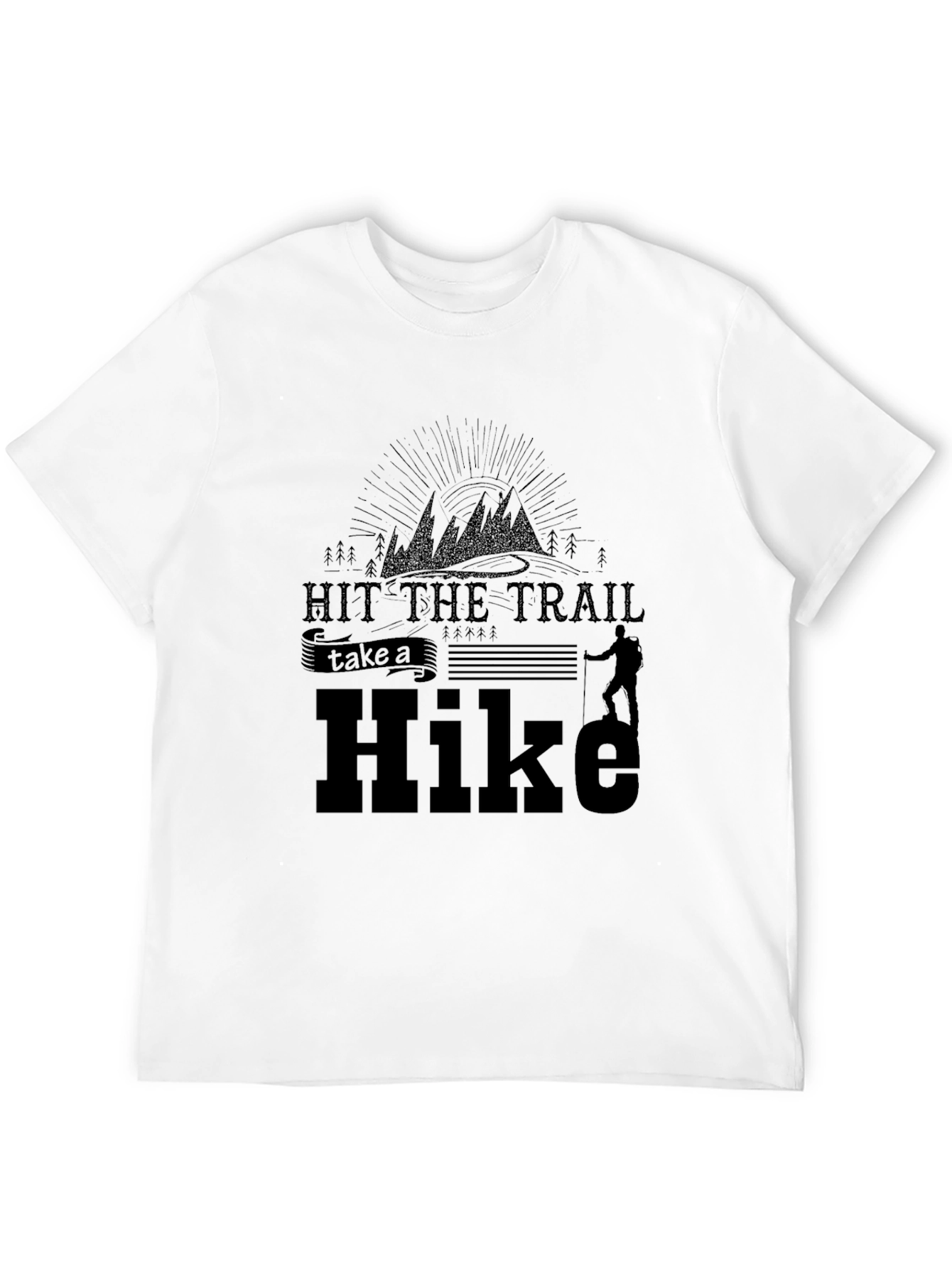 Black Hit the Trail Hike T-Shirt - Adventure Awaits view 12