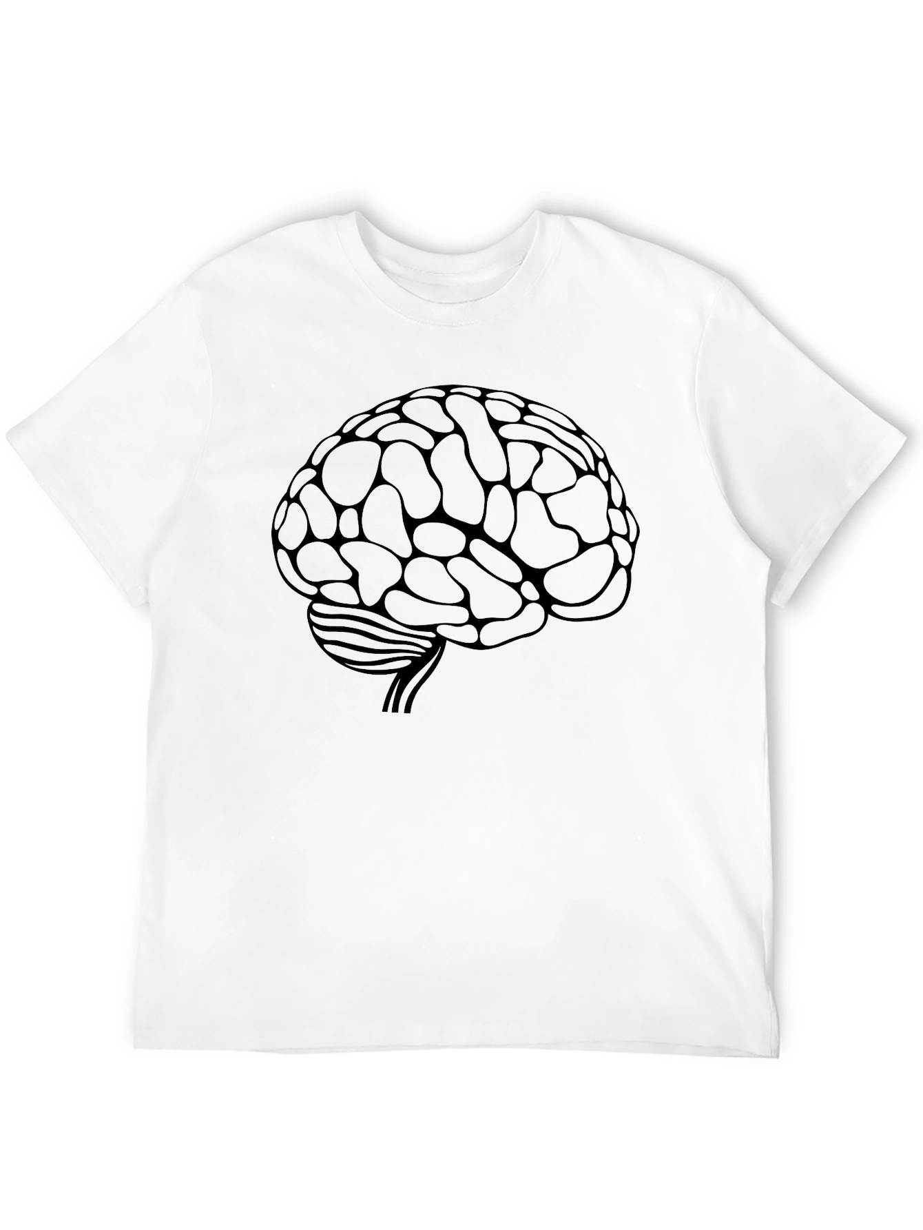 Black Brain Graphic T-Shirt - Smart Casual Tee view 12