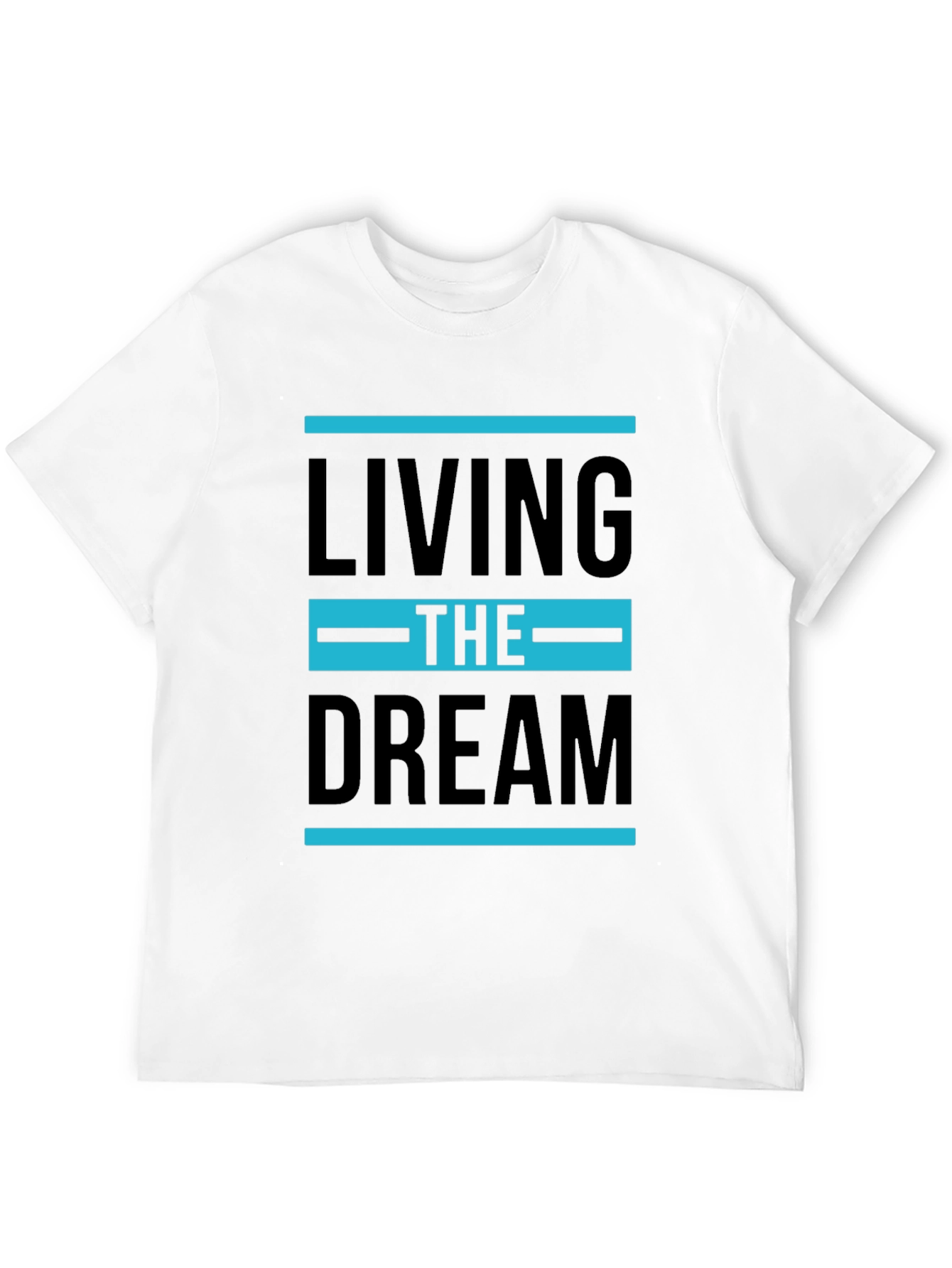 Black Living the Dream Graphic T-Shirt - Stylish Tee view 12