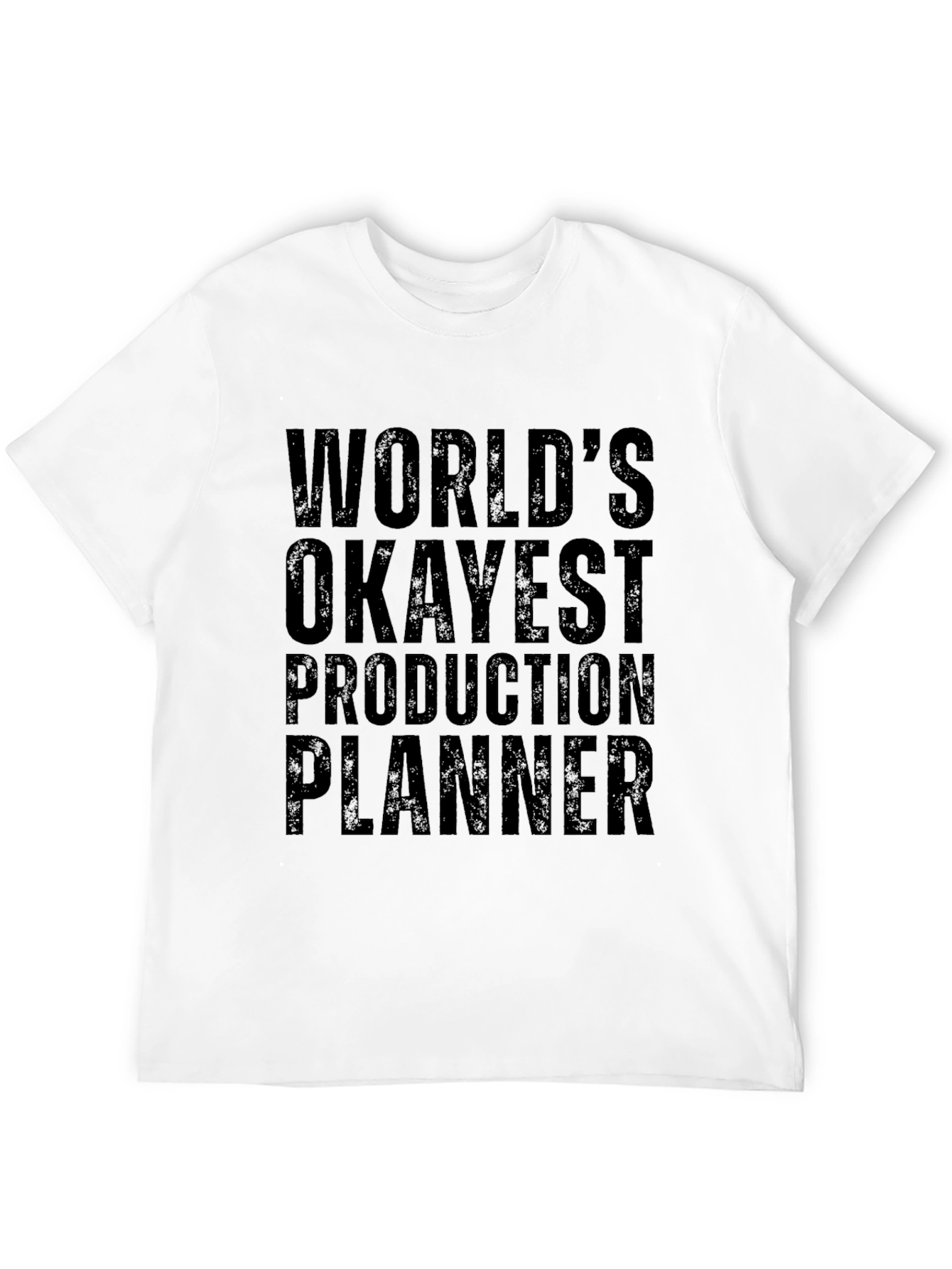 Black Okayest Production Planner Graphic T-Shirt view 12