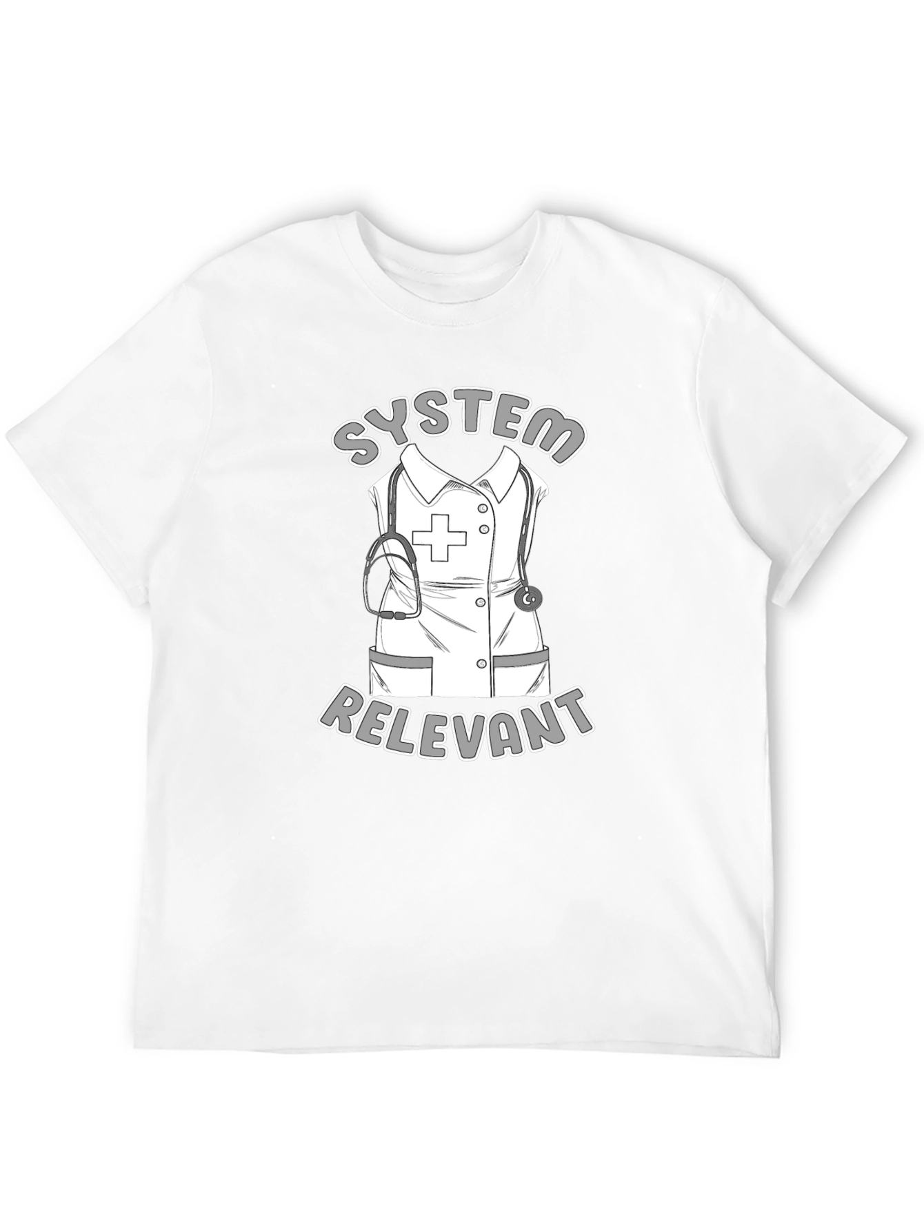 Black Nurse Humor T-Shirt - System Relevant view 12