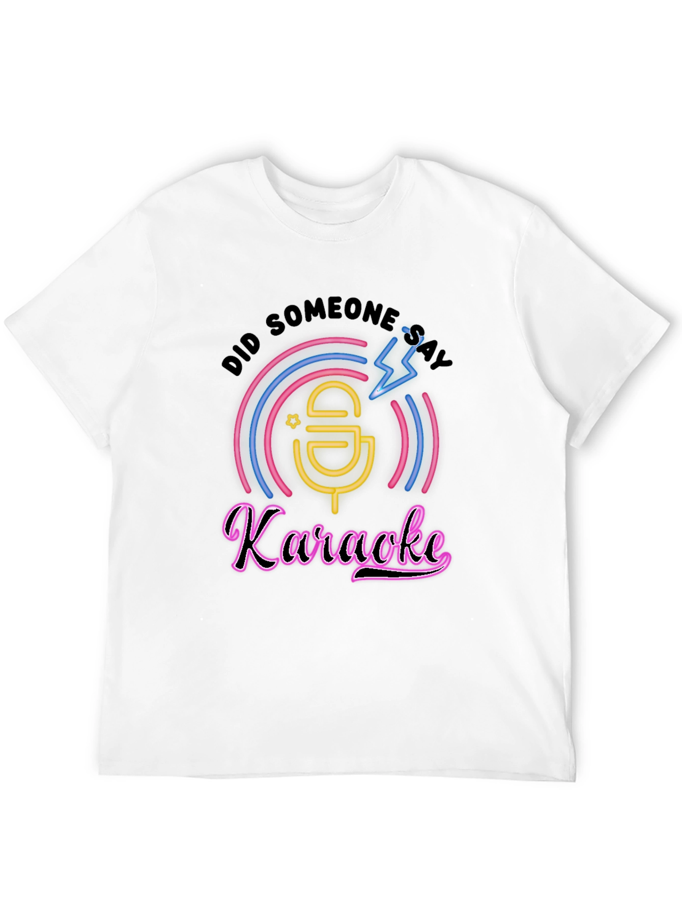 Black Karaoke T-Shirt - Did Someone Say Karaoke? view 12