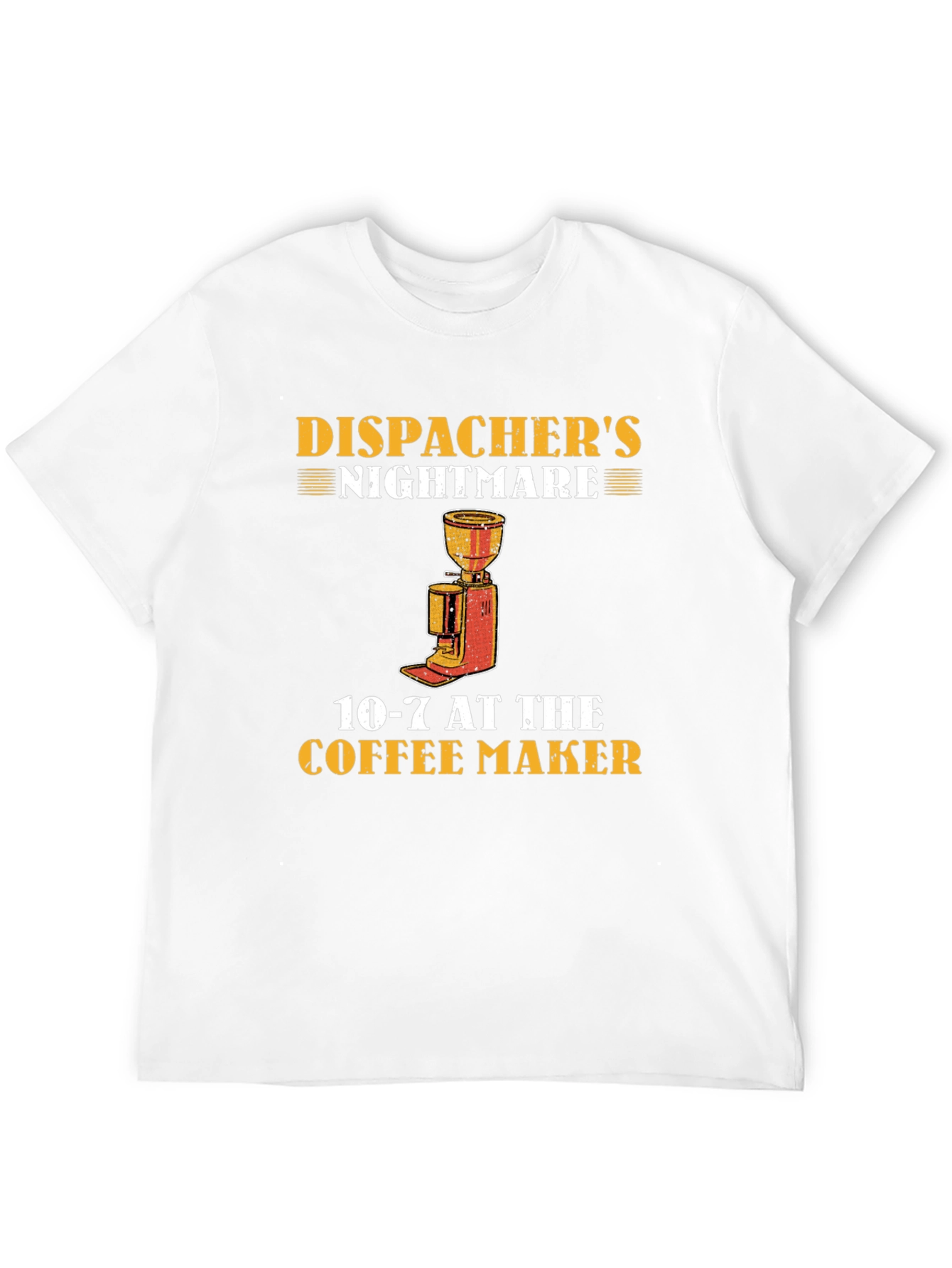 Black Dispatcher's Nightmare Coffee T-Shirt view 12