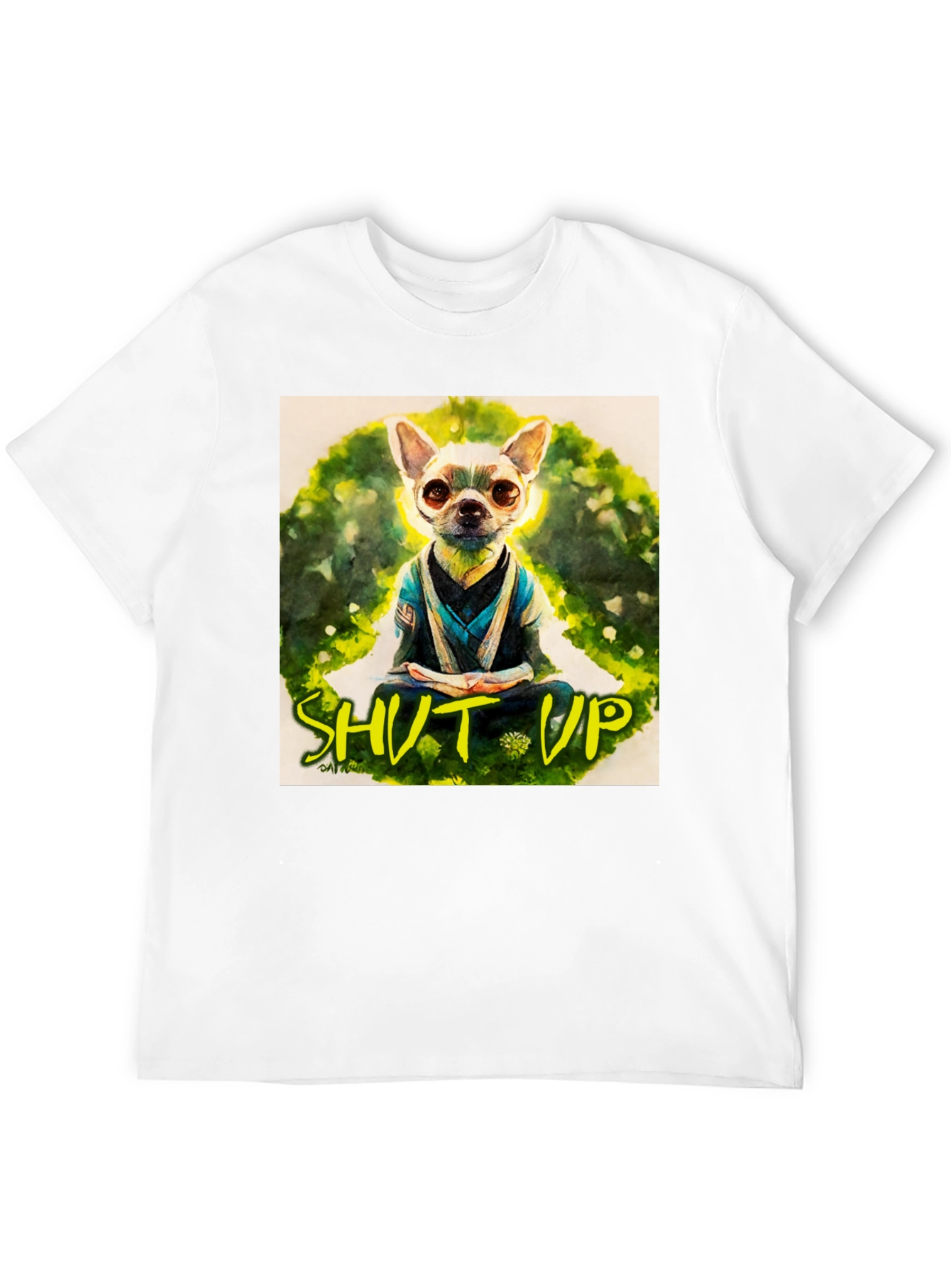 Black Zen Chihuahua T-Shirt - Meditating Dog Graphic Tee view 12