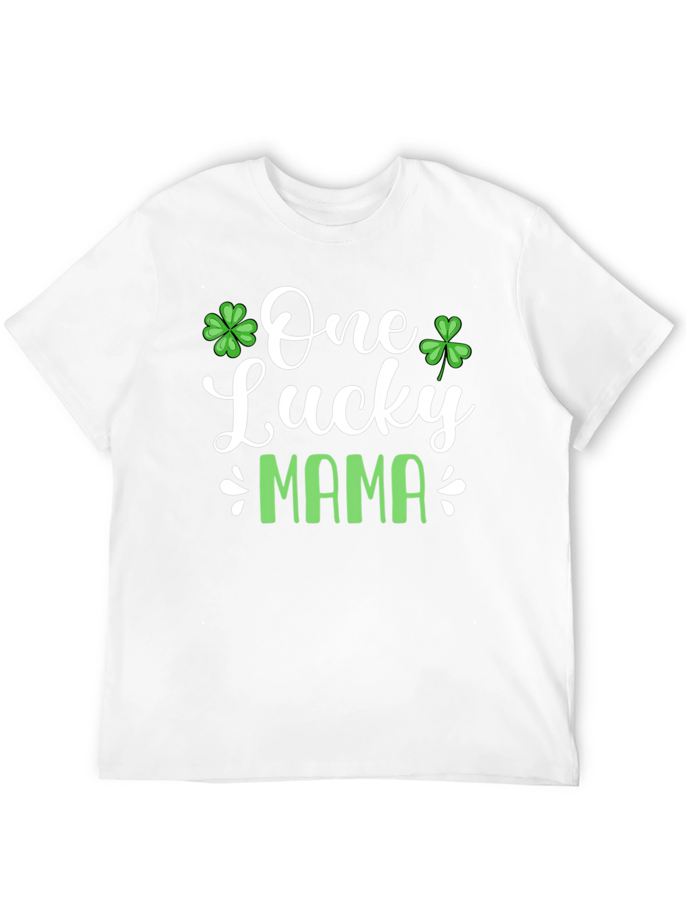 Black One Lucky Mama St. Patrick's Day T-Shirt view 12