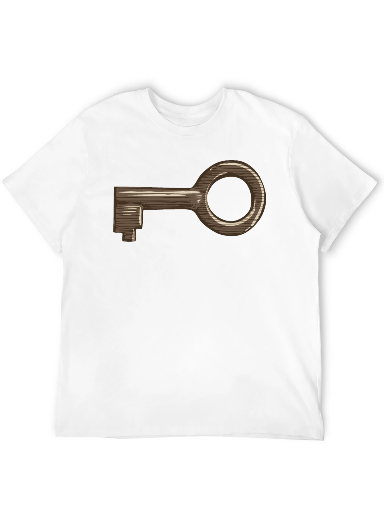 Black Vintage Key Graphic T-Shirt - Classic Design view 12