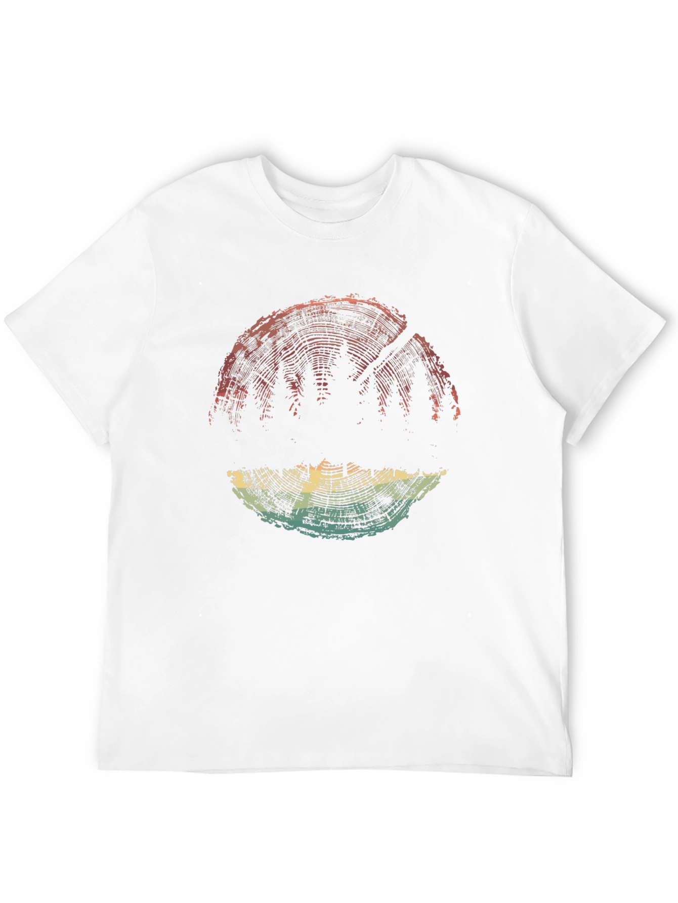 Black Nature Inspired Tree Ring Graphic Tee - Soft Black Cotton view 12