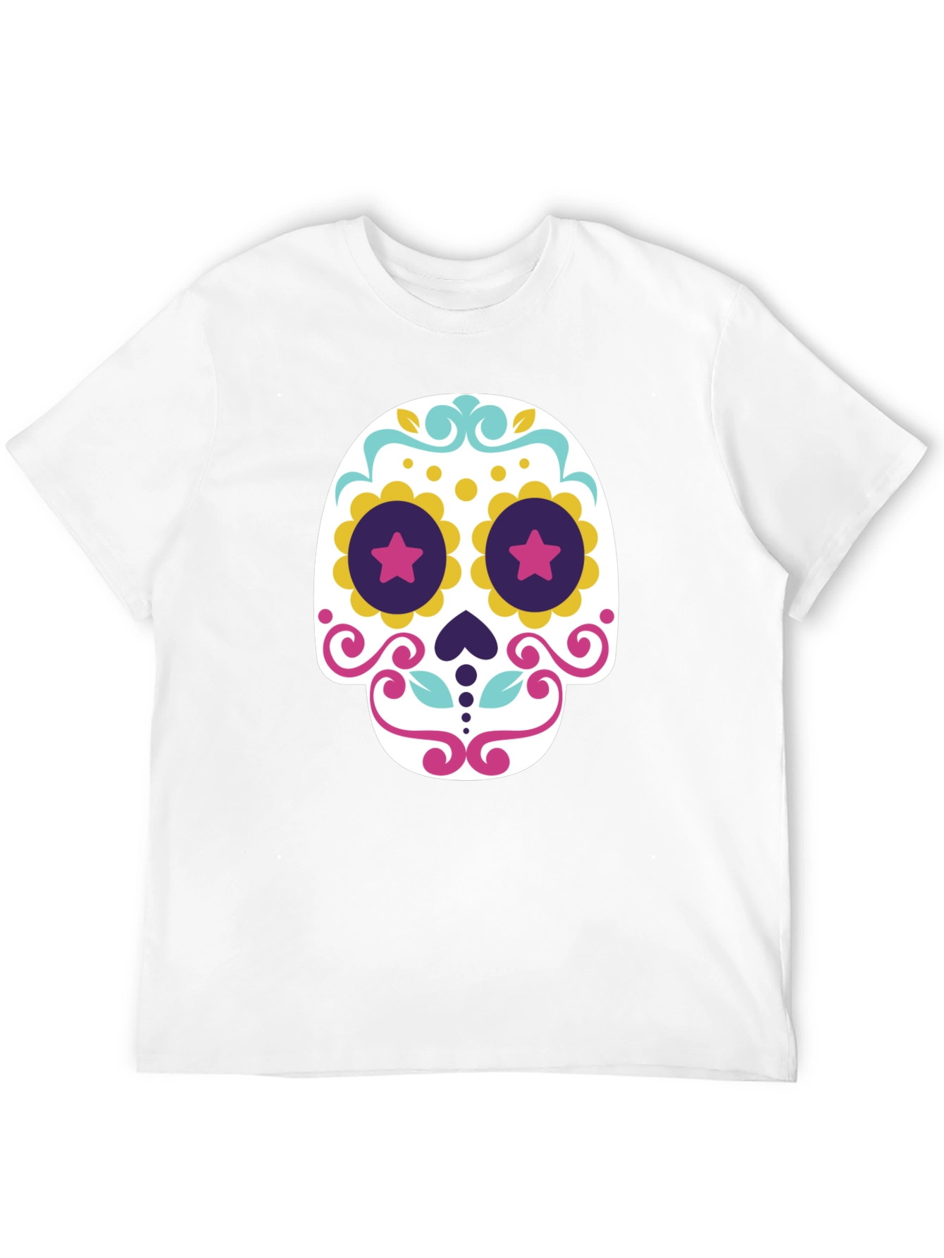 Day of the Dead Sugar Skull T-Shirt - Black - 12