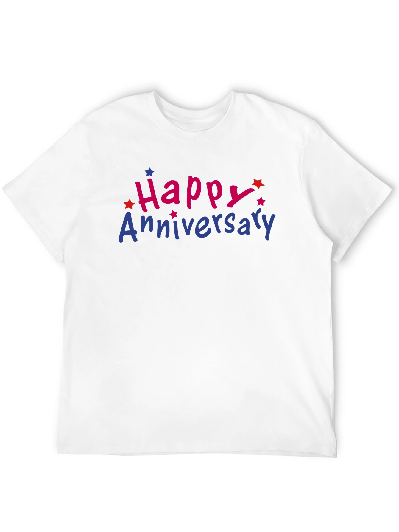 Black Happy Anniversary Graphic Tee - Men's Black T-Shirt view 12