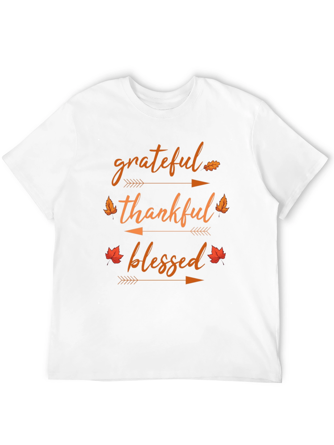 Black Grateful Thankful Blessed Fall T-Shirt view 12