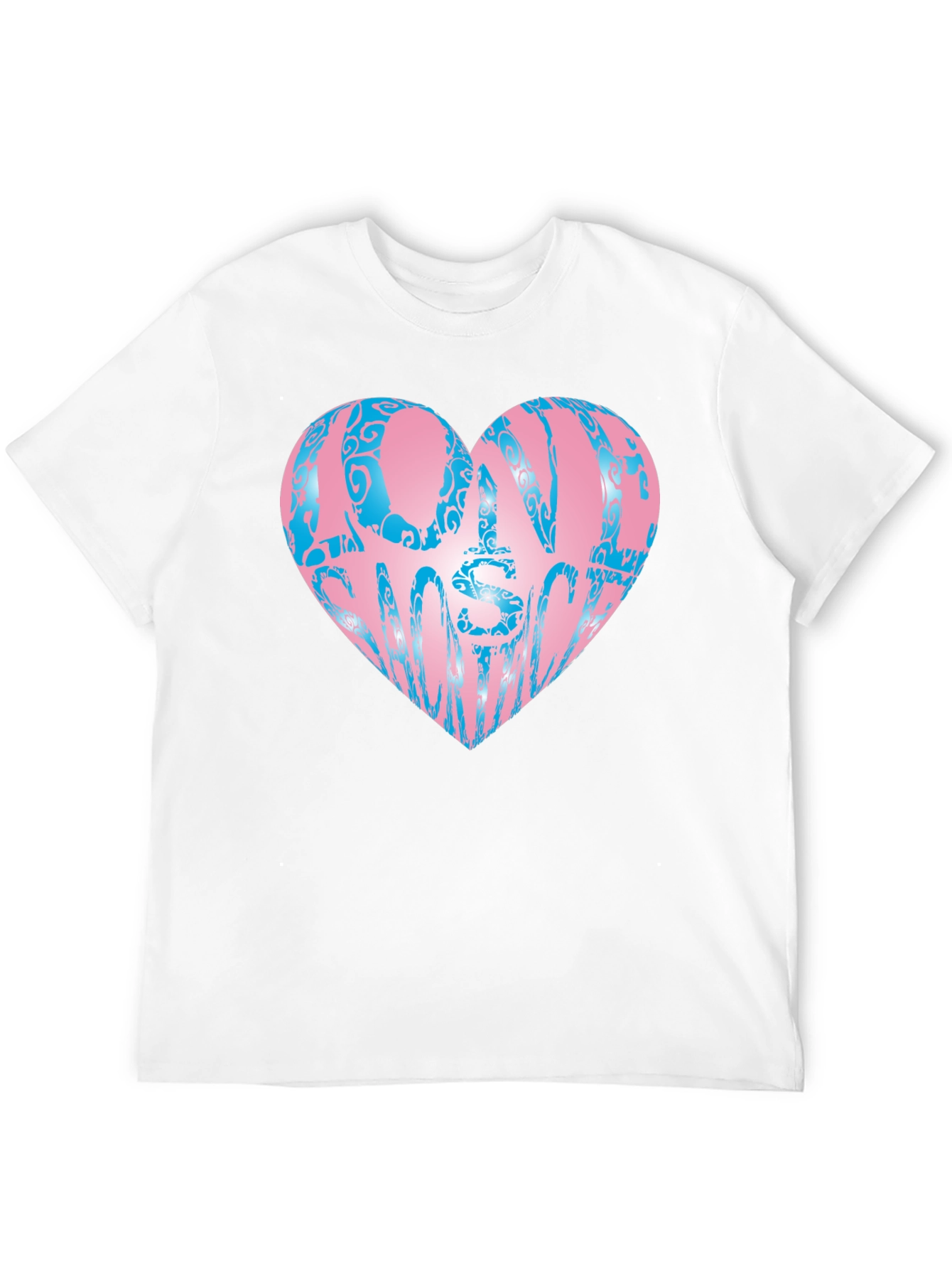 Black One In A Million Heart T-Shirt view 12