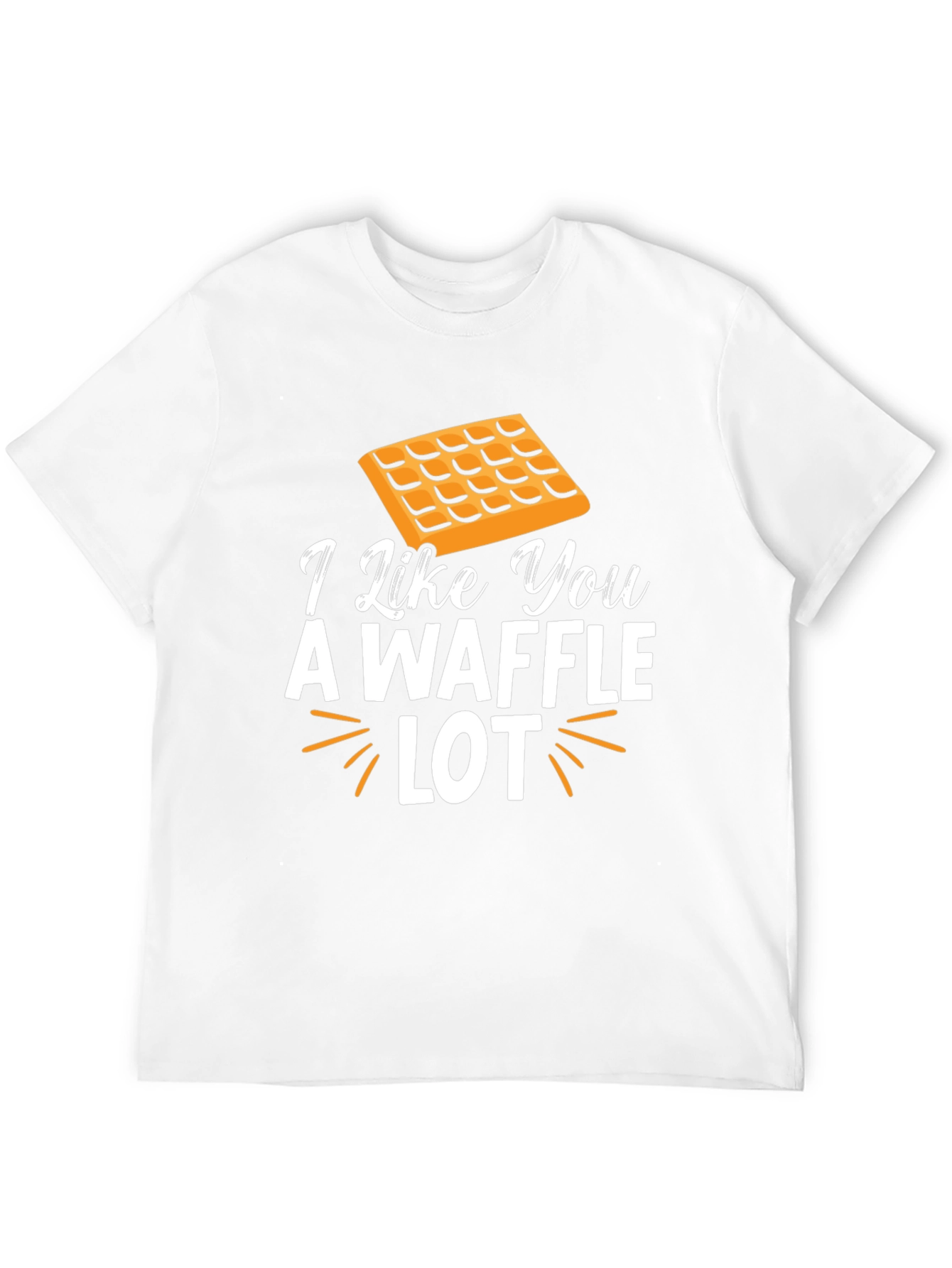 Black I Like You A Waffle Lot Novelty T-Shirt view 12